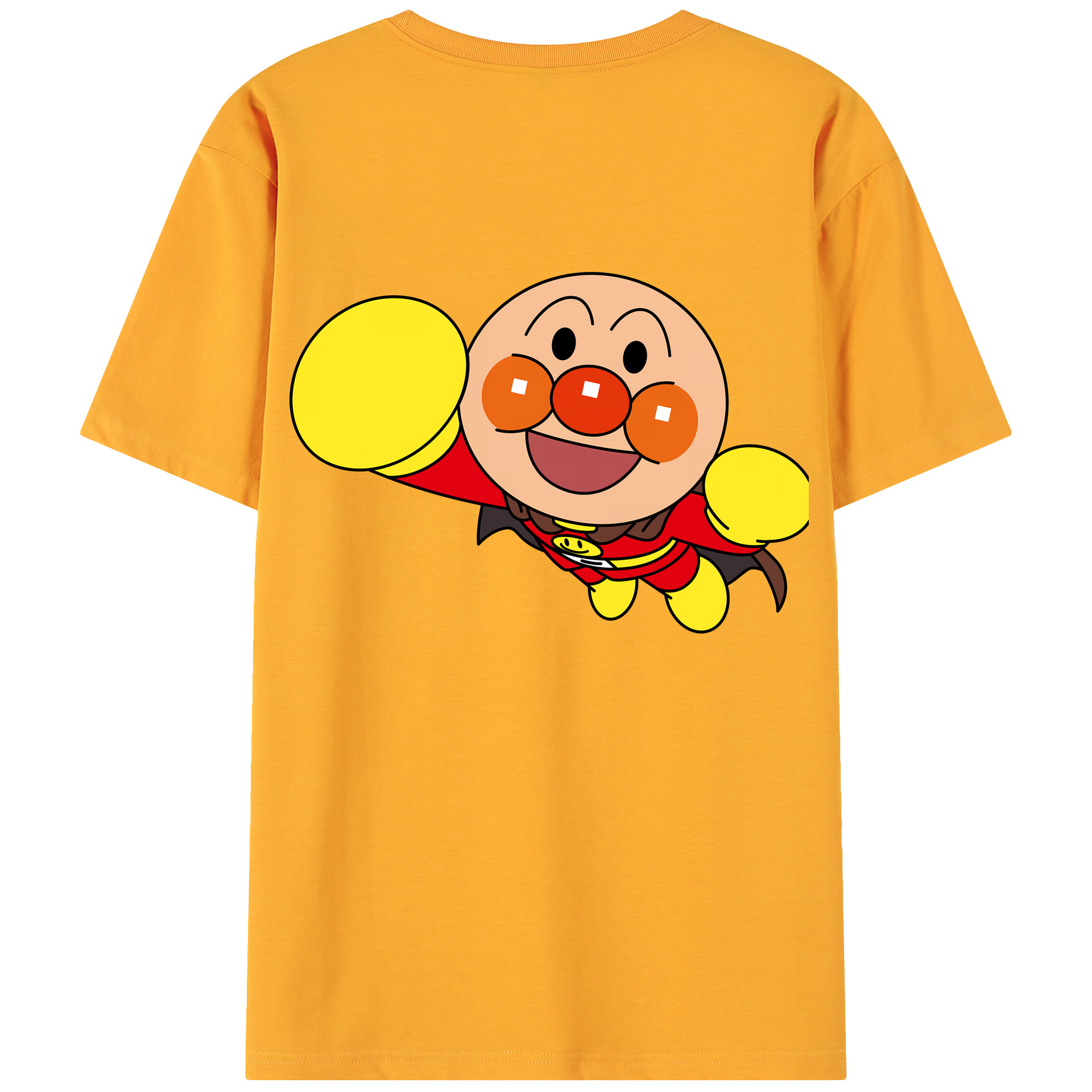 （画像用） アンパンマン Anpanman 綿100％ メンズ半袖Tシャツ（バックプリント） 通気性