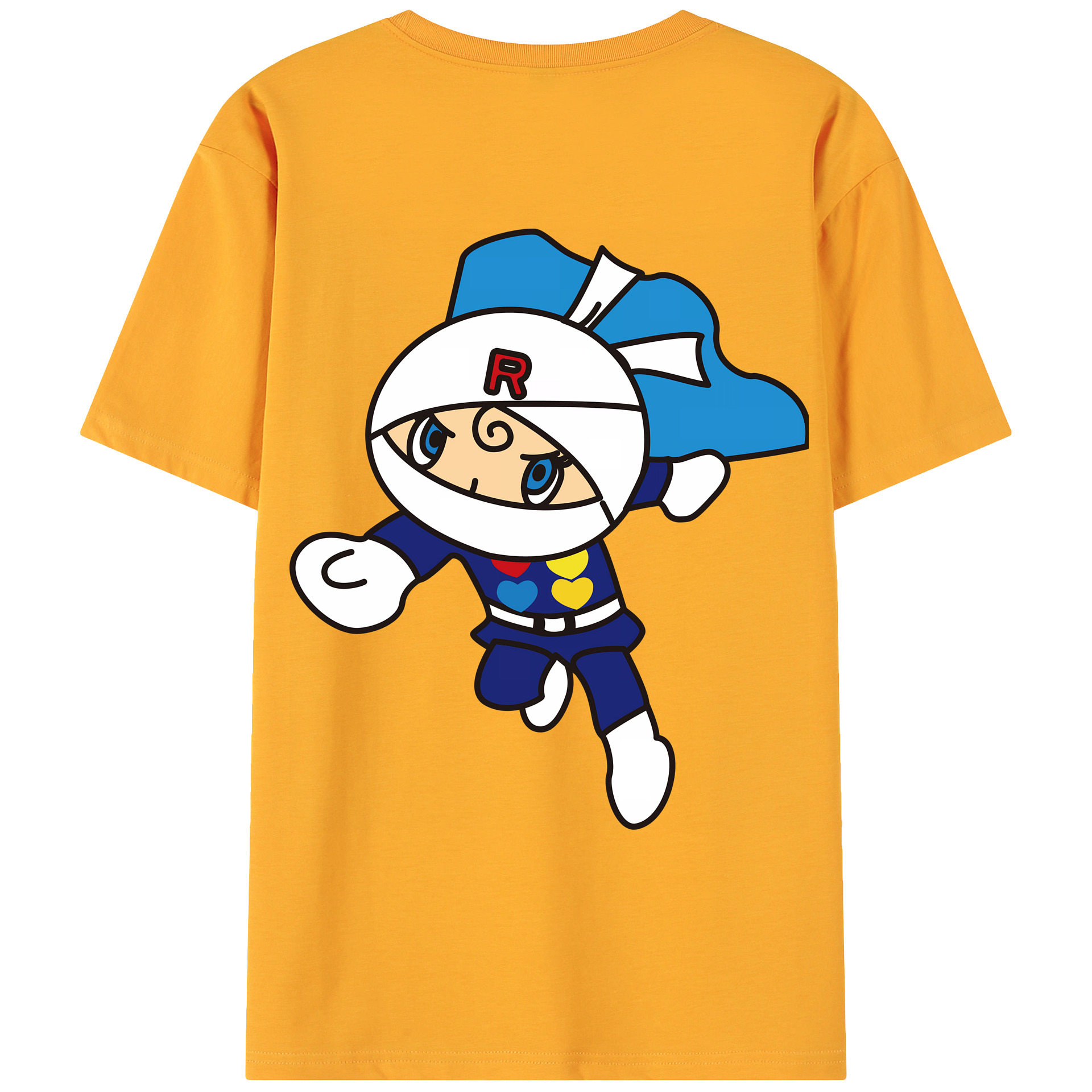 （画像用） アンパンマン Anpanman 綿100％ メンズ半袖Tシャツ（バックプリント） 通気性