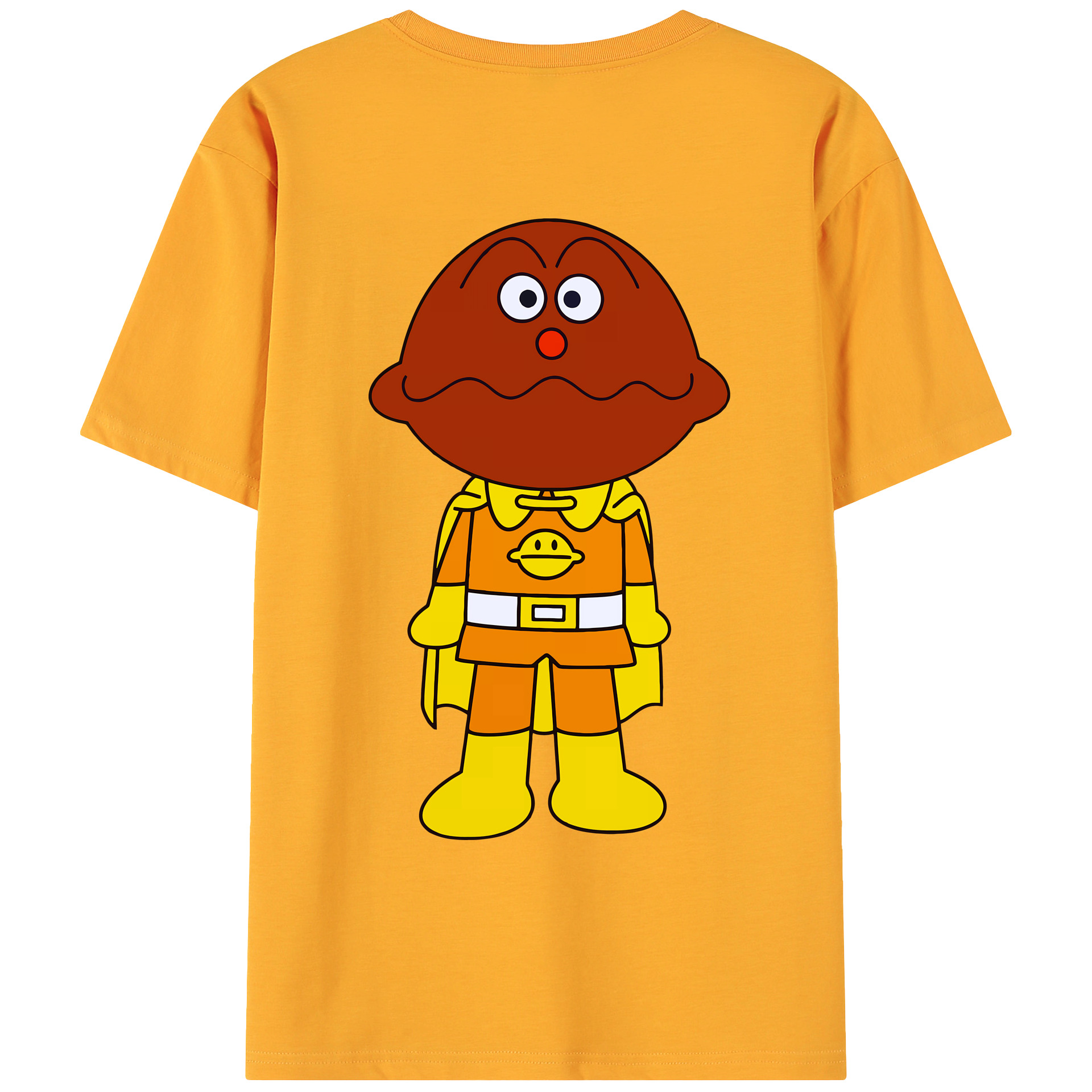 （画像用） アンパンマン Anpanman 綿100％ メンズ半袖Tシャツ（バックプリント） 通気性