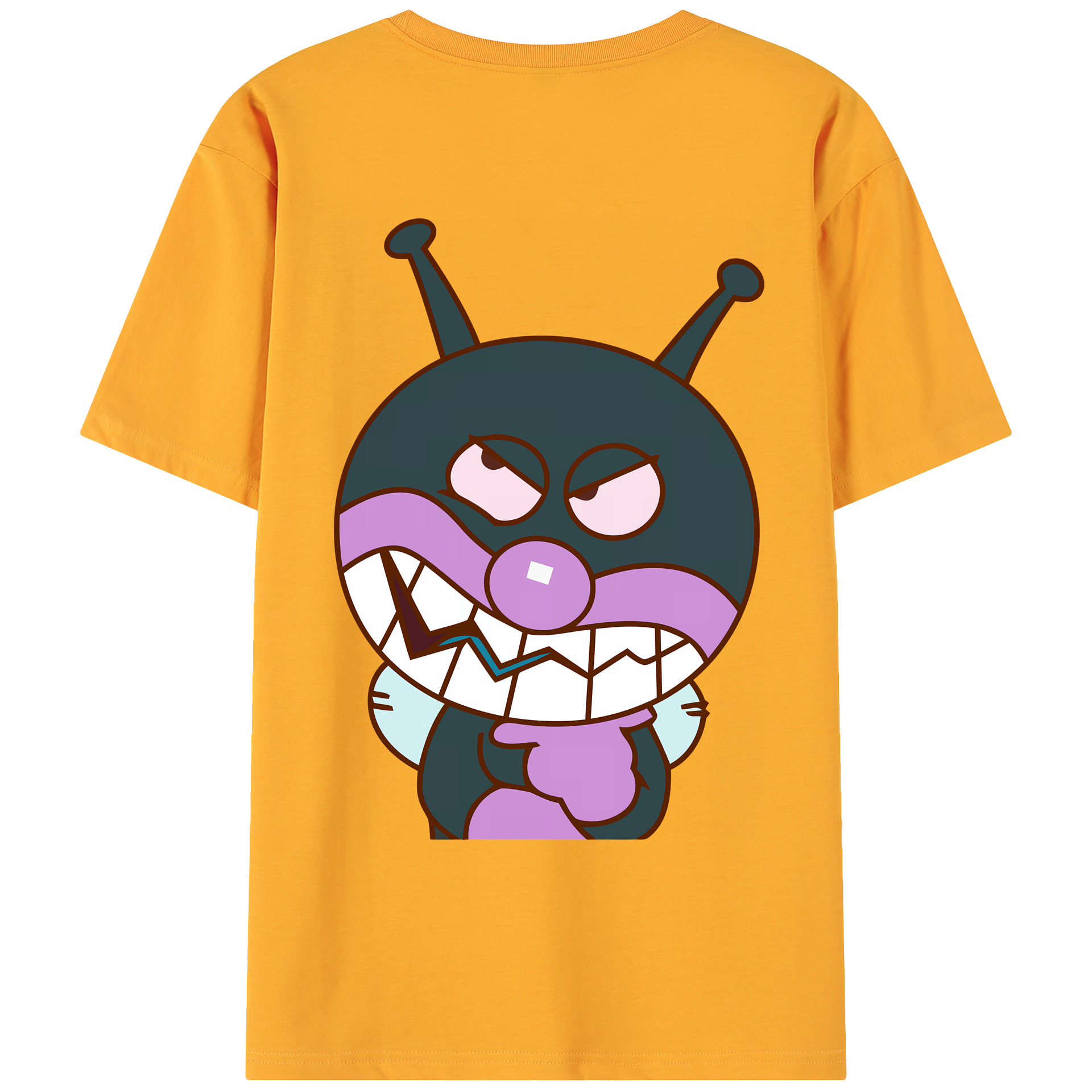 （画像用） アンパンマン Anpanman 綿100％ メンズ半袖Tシャツ（バックプリント） 通気性