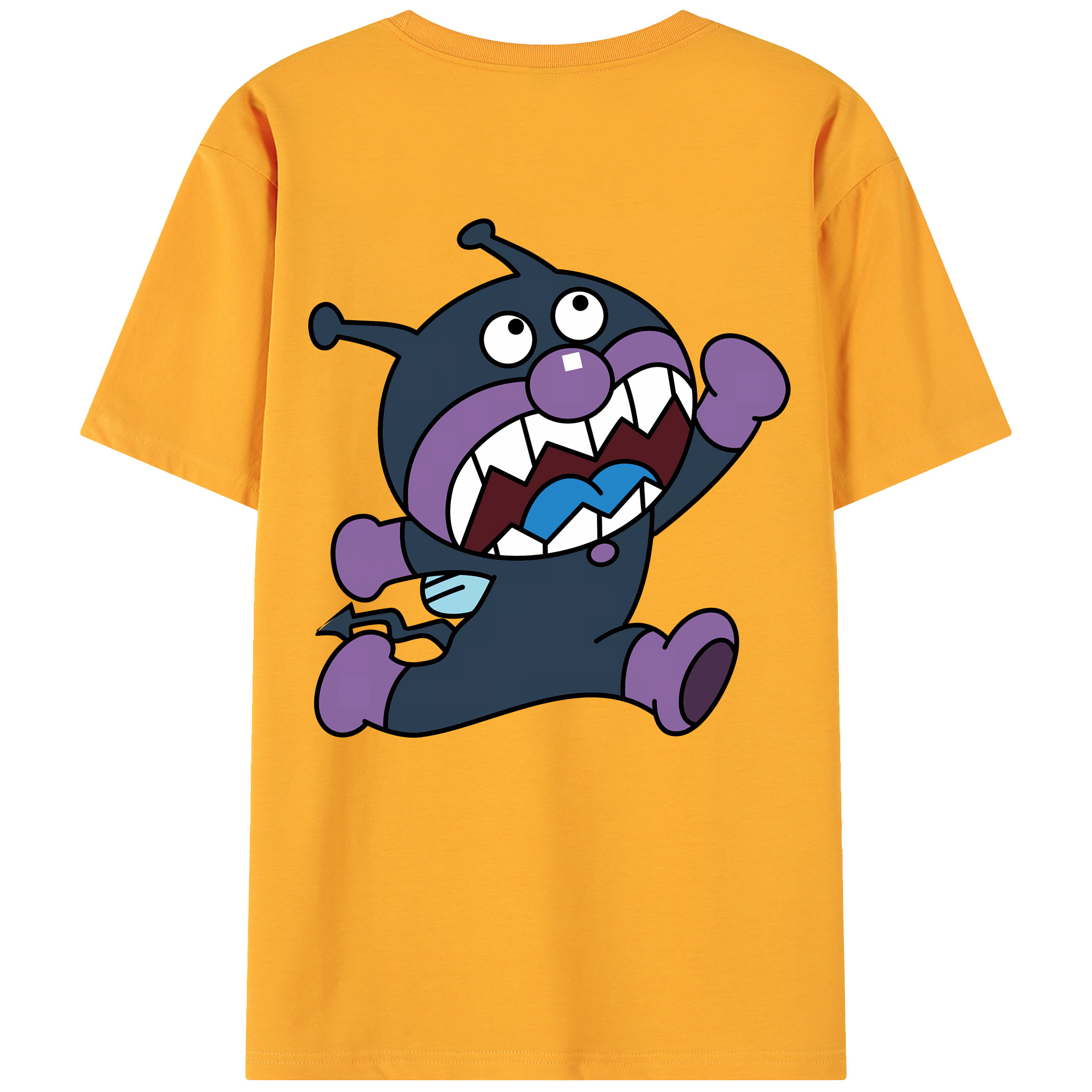 （画像用） アンパンマン Anpanman 綿100％ メンズ半袖Tシャツ（バックプリント） 通気性