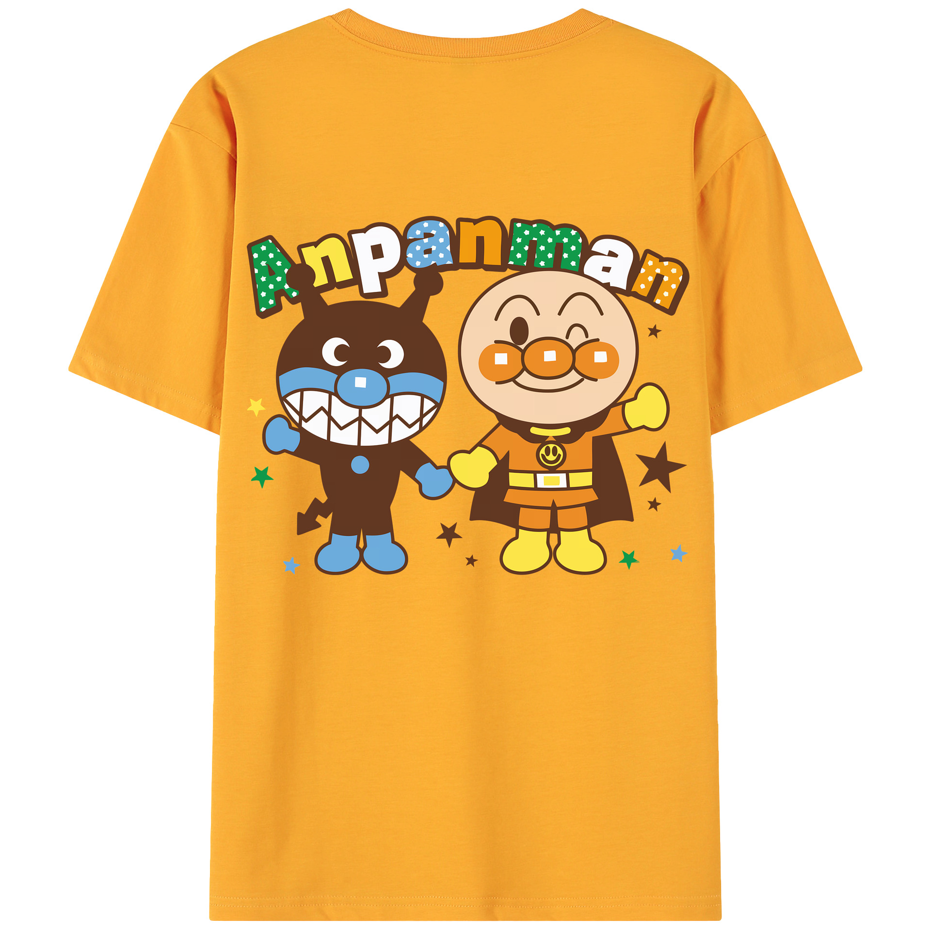 （画像用） アンパンマン Anpanman 綿100％ メンズ半袖Tシャツ（バックプリント） 通気性