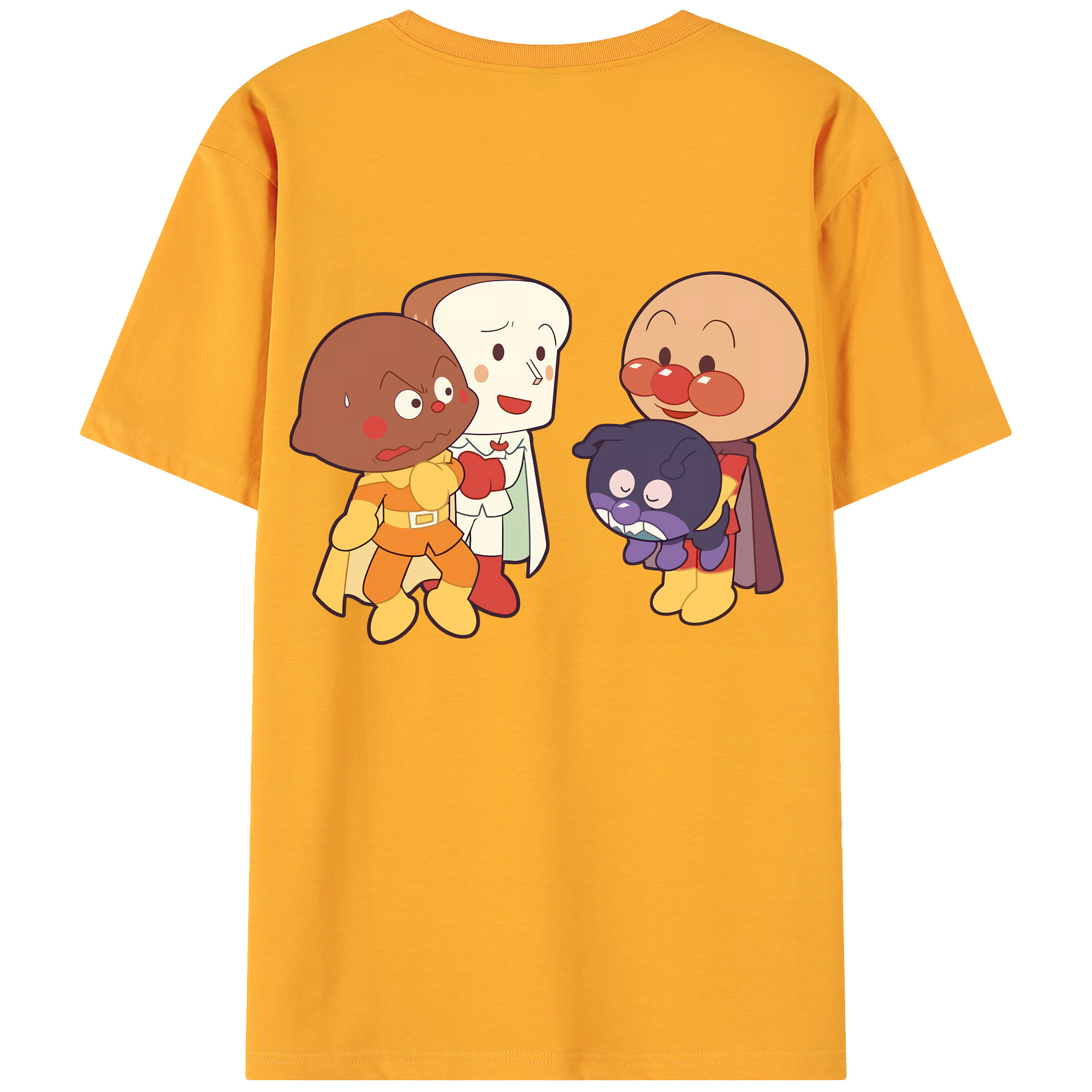 （画像用） アンパンマン Anpanman 綿100％ メンズ半袖Tシャツ（バックプリント） 通気性