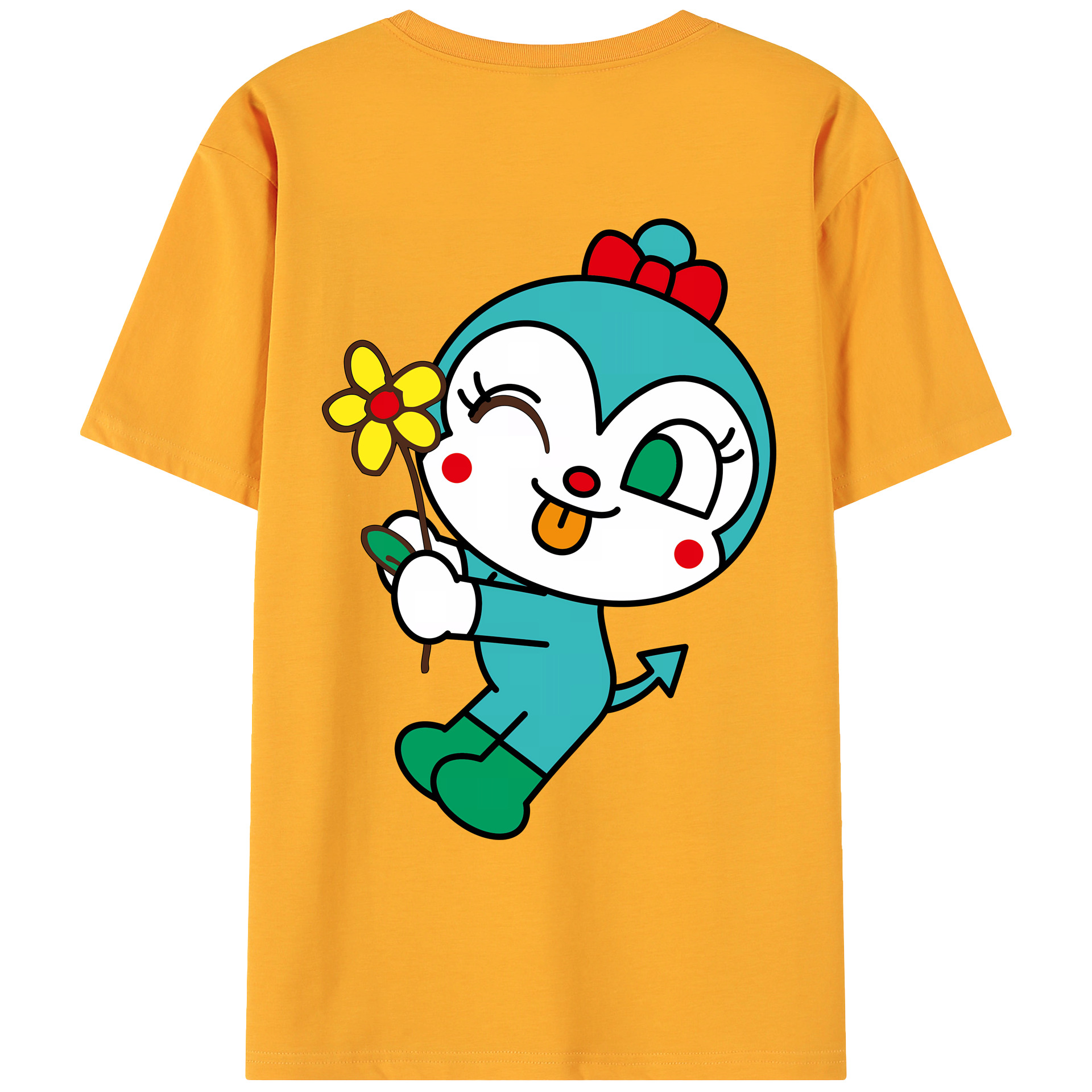 （画像用） アンパンマン Anpanman 綿100％ メンズ半袖Tシャツ（バックプリント） 通気性