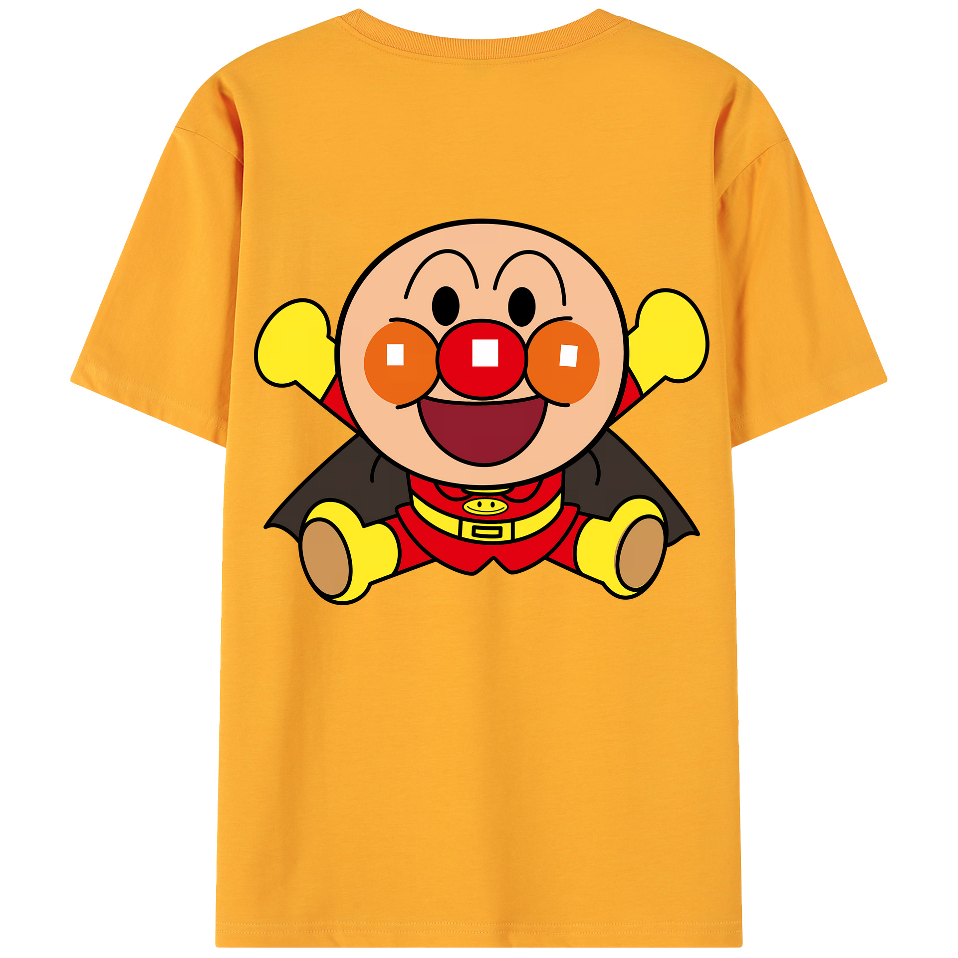 （画像用） アンパンマン Anpanman 綿100％ メンズ半袖Tシャツ（バックプリント） 通気性