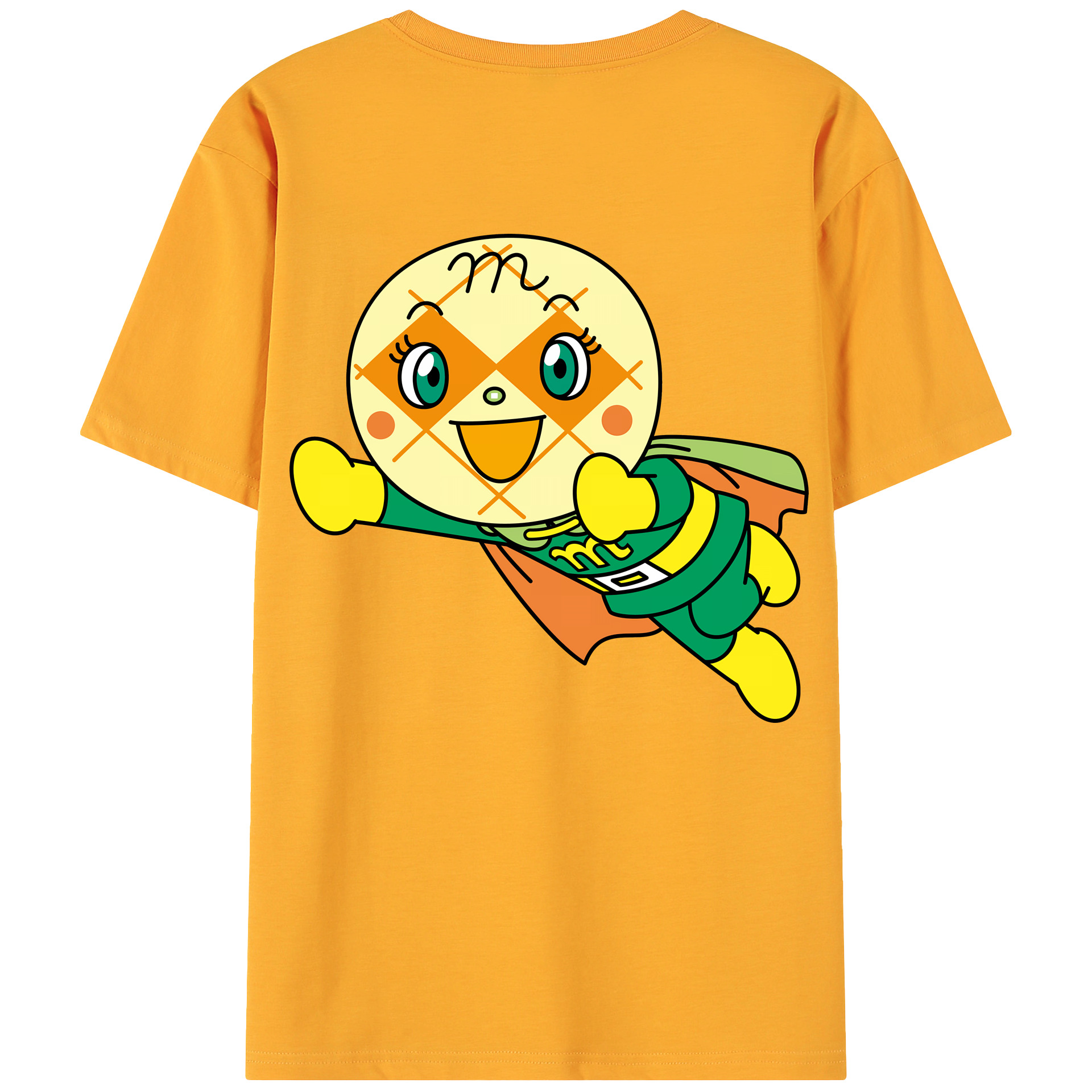 （画像用） アンパンマン Anpanman 綿100％ メンズ半袖Tシャツ（バックプリント） 通気性