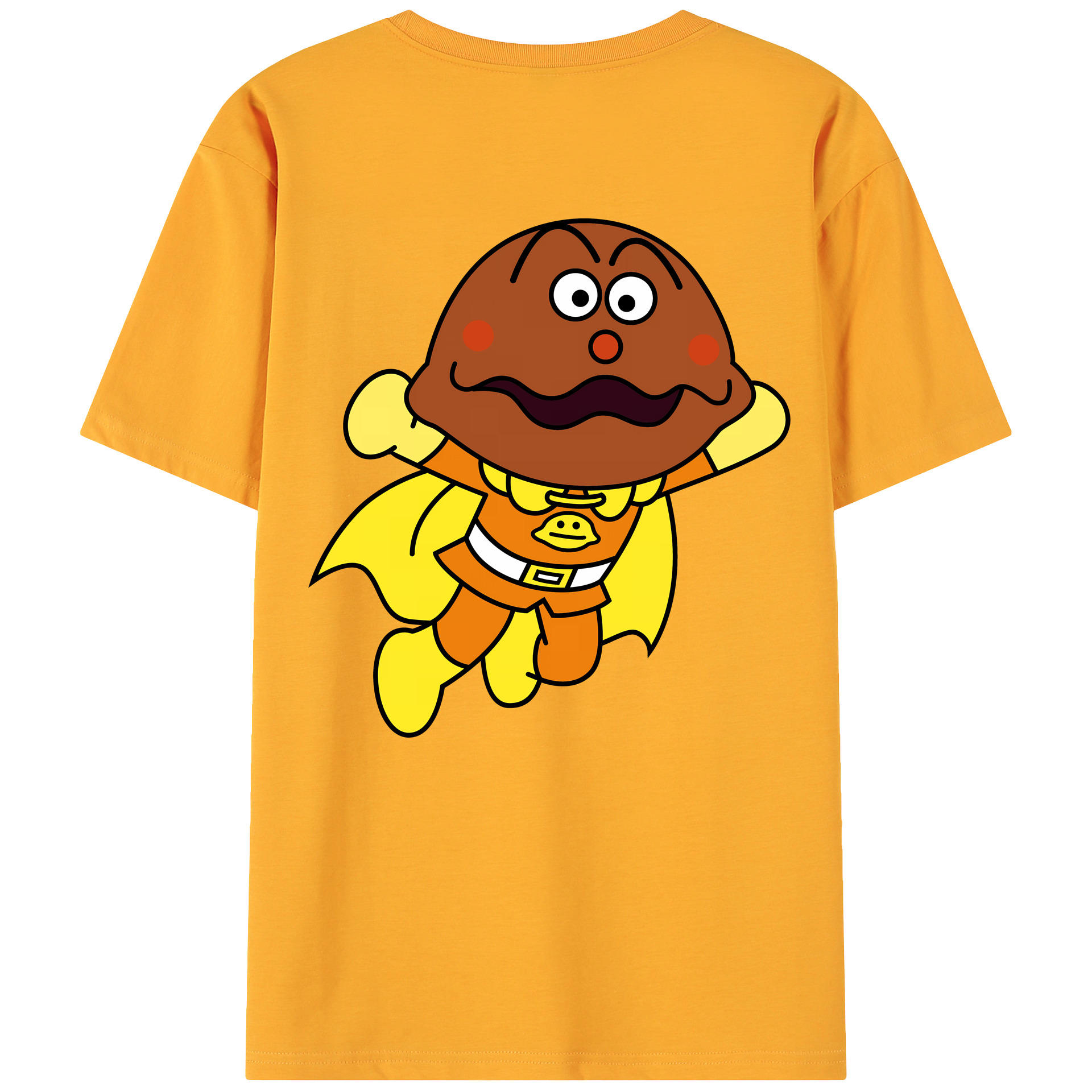（画像用） アンパンマン Anpanman 綿100％ メンズ半袖Tシャツ（バックプリント） 通気性