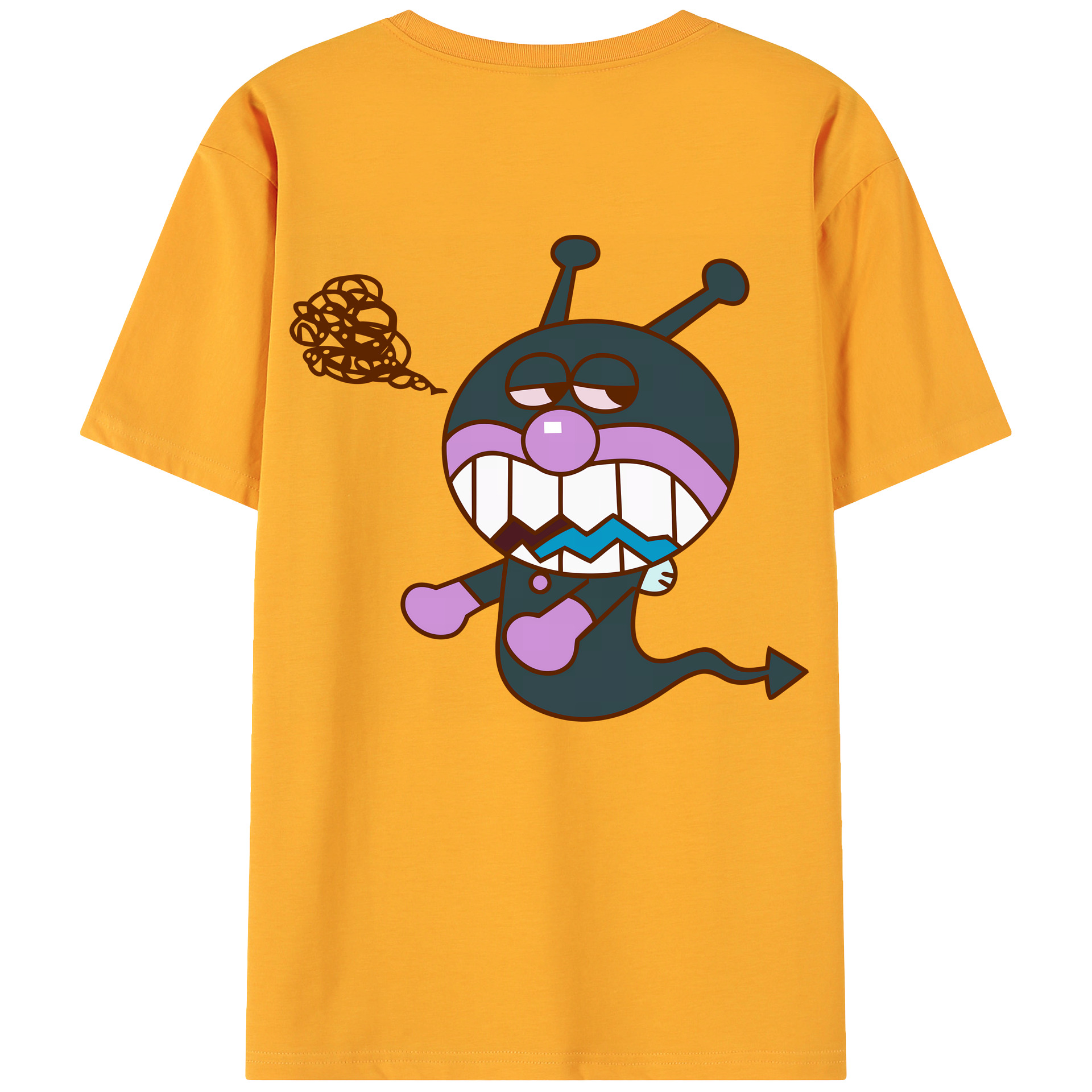 （画像用） アンパンマン Anpanman 綿100％ メンズ半袖Tシャツ（バックプリント） 通気性