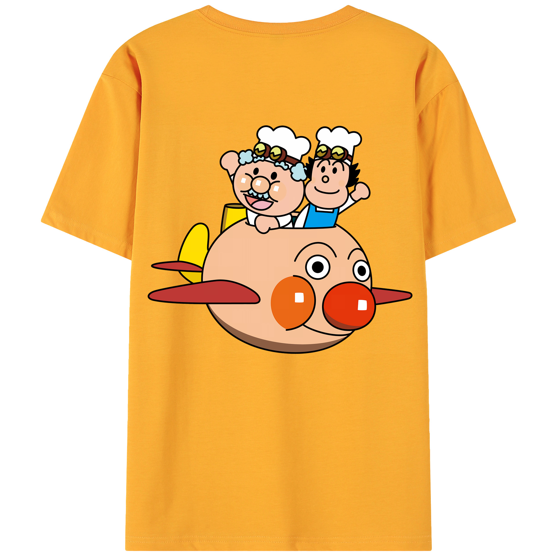 （画像用） アンパンマン Anpanman 綿100％ メンズ半袖Tシャツ（バックプリント） 通気性