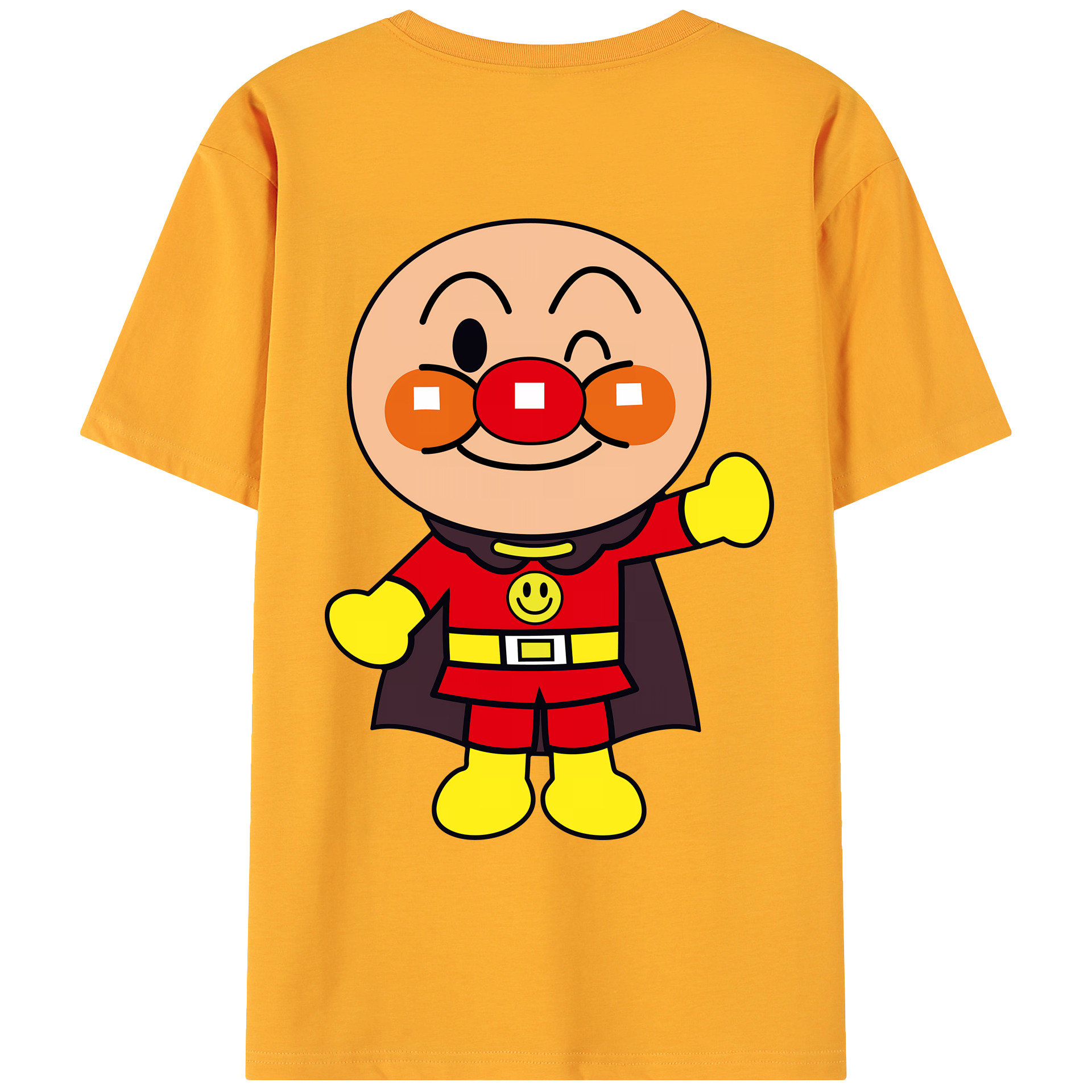 （画像用） アンパンマン Anpanman 綿100％ メンズ半袖Tシャツ（バックプリント） 通気性