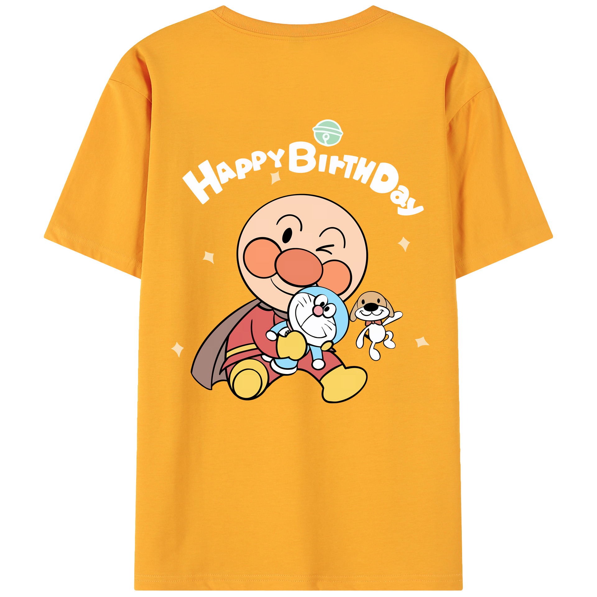 （画像用） アンパンマン Anpanman 綿100％ メンズ半袖Tシャツ（バックプリント） 通気性