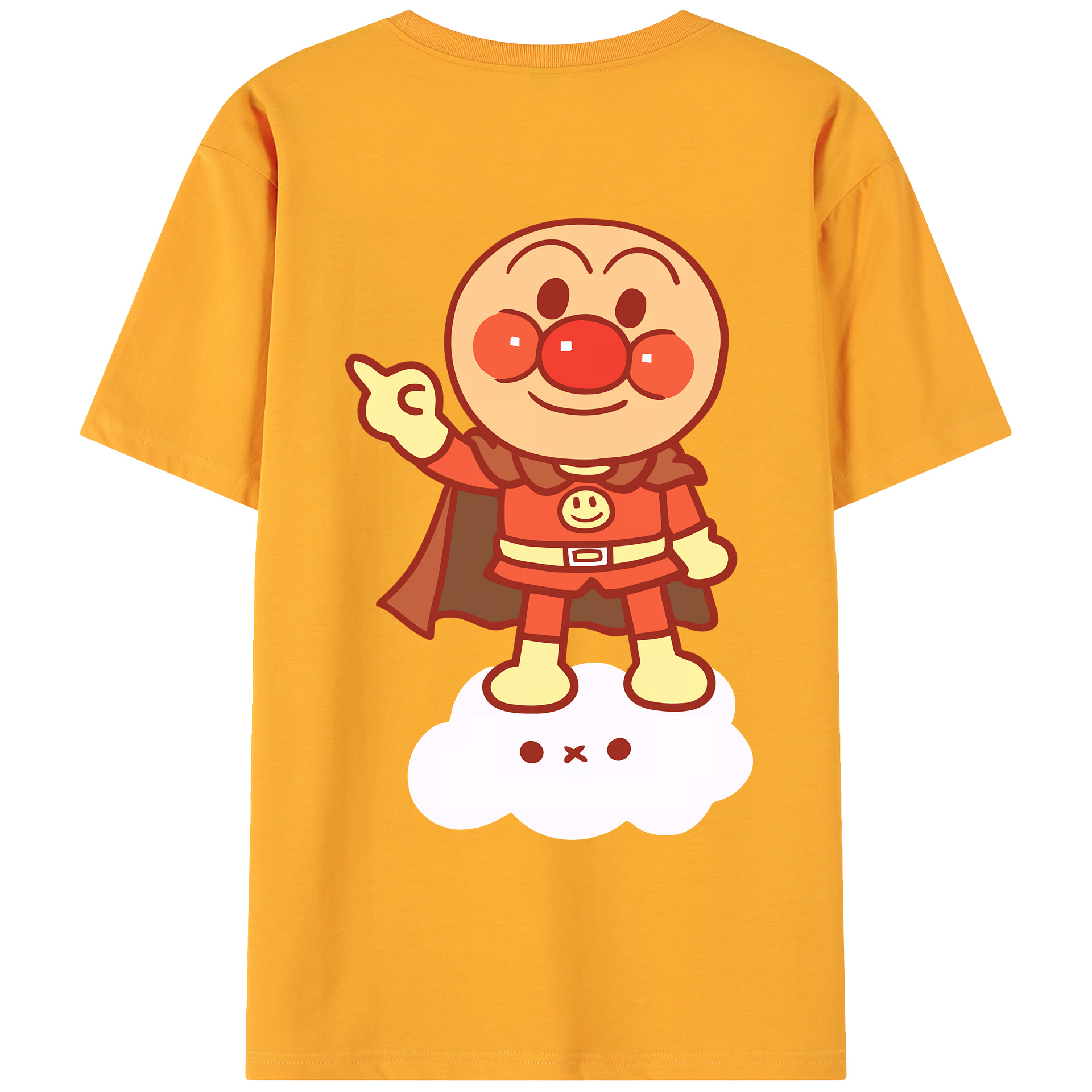 （画像用） アンパンマン Anpanman 綿100％ メンズ半袖Tシャツ（バックプリント） 通気性
