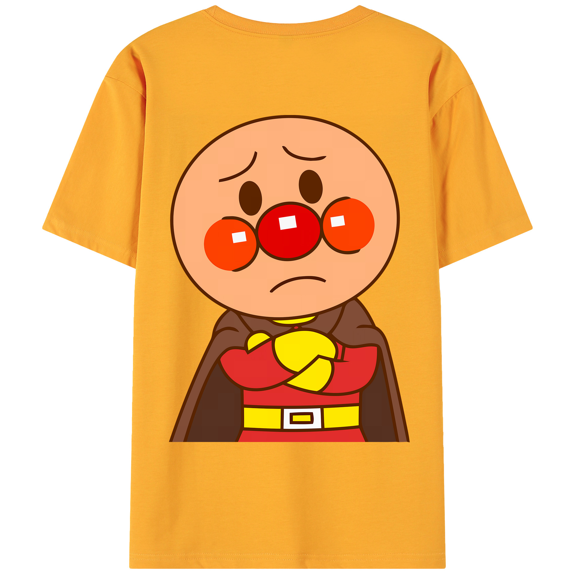 （画像用） アンパンマン Anpanman 綿100％ メンズ半袖Tシャツ（バックプリント） 通気性