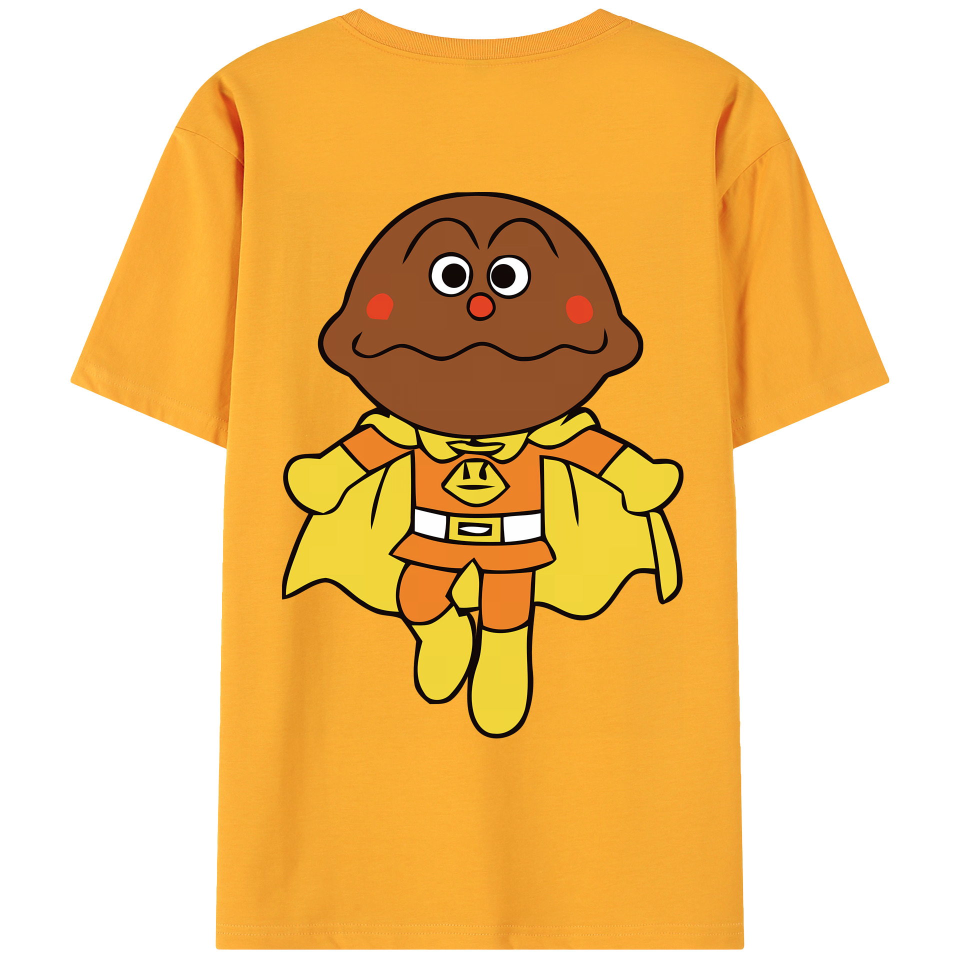 （画像用） アンパンマン Anpanman 綿100％ メンズ半袖Tシャツ（バックプリント） 通気性