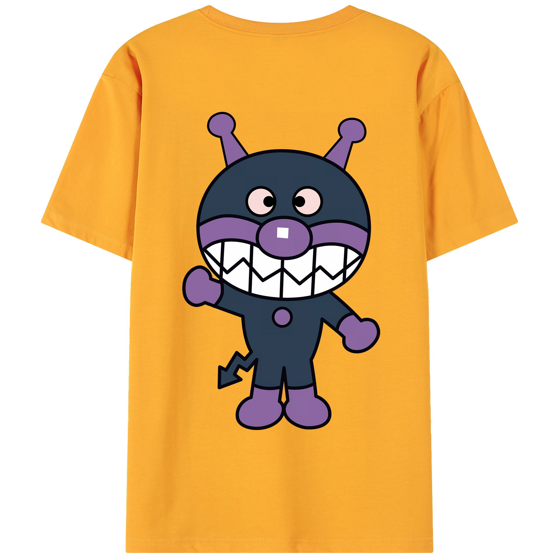 （画像用） アンパンマン Anpanman 綿100％ メンズ半袖Tシャツ（バックプリント） 通気性