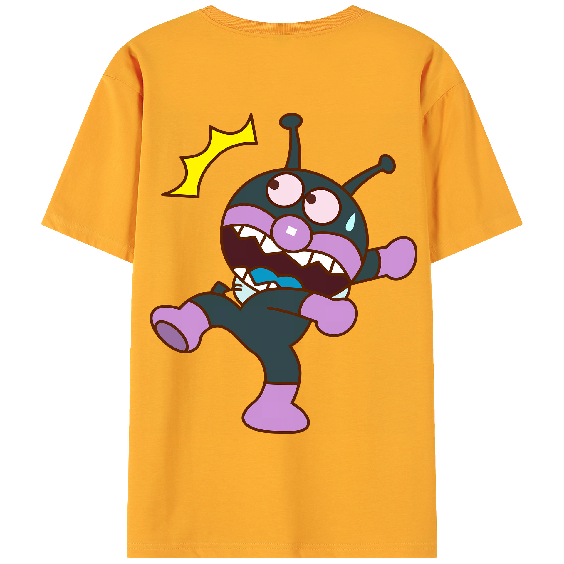 （画像用） アンパンマン Anpanman 綿100％ メンズ半袖Tシャツ（バックプリント） 通気性