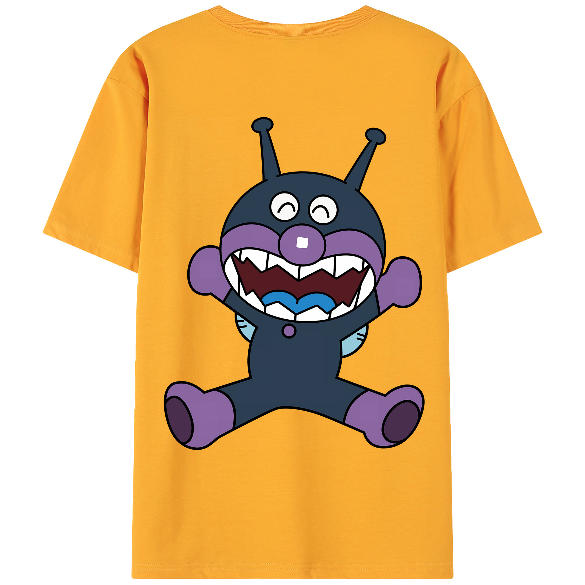 （画像用） アンパンマン Anpanman 綿100％ メンズ半袖Tシャツ（バックプリント） 通気性