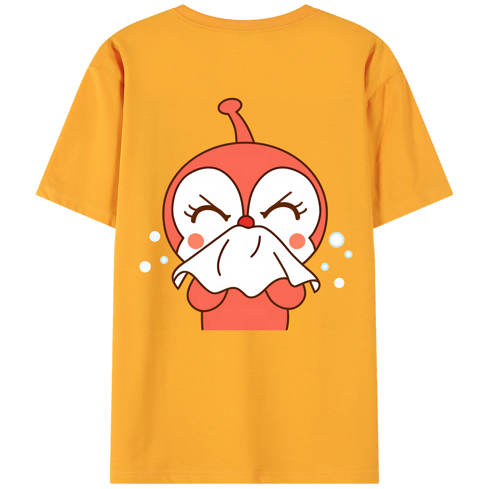 （画像用） アンパンマン Anpanman 綿100％ メンズ半袖Tシャツ（バックプリント） 通気性