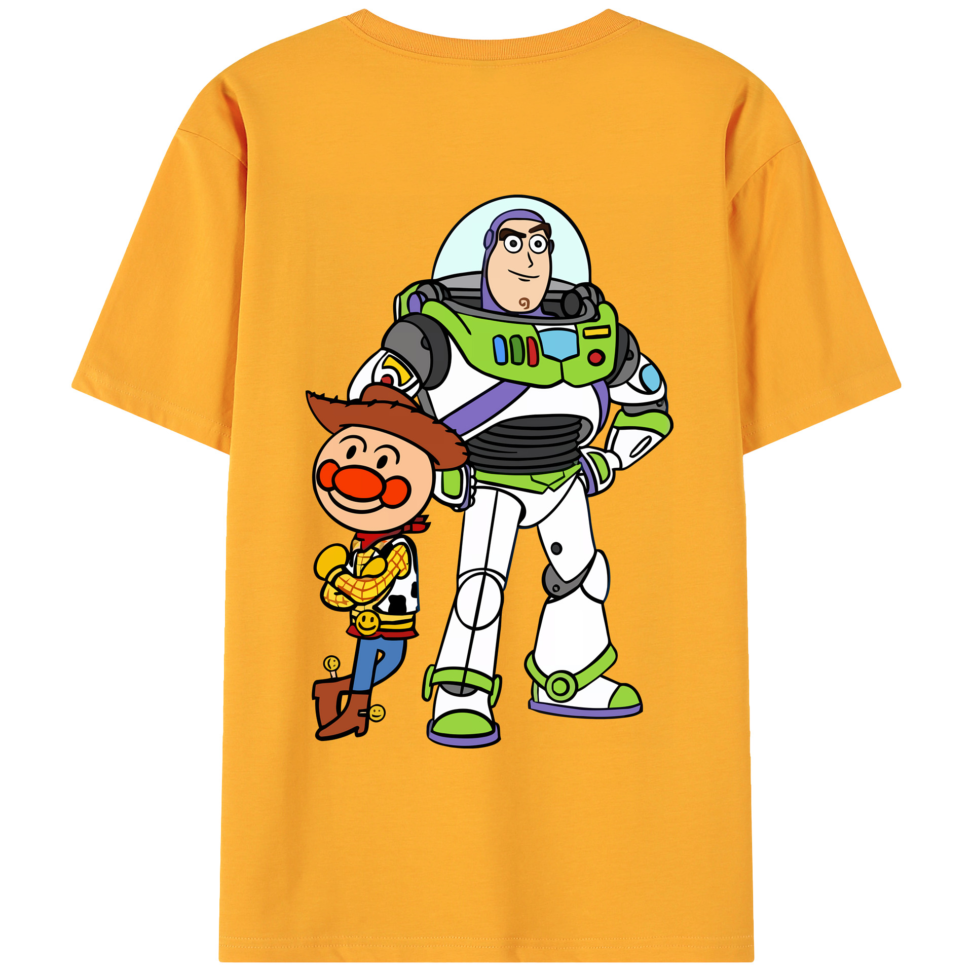 （画像用） アンパンマン Anpanman 綿100％ メンズ半袖Tシャツ（バックプリント） 通気性