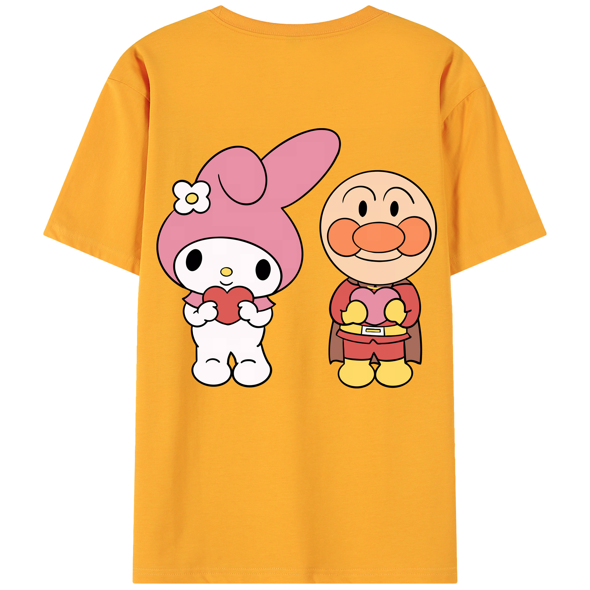 （画像用） アンパンマン Anpanman 綿100％ メンズ半袖Tシャツ（バックプリント） 通気性