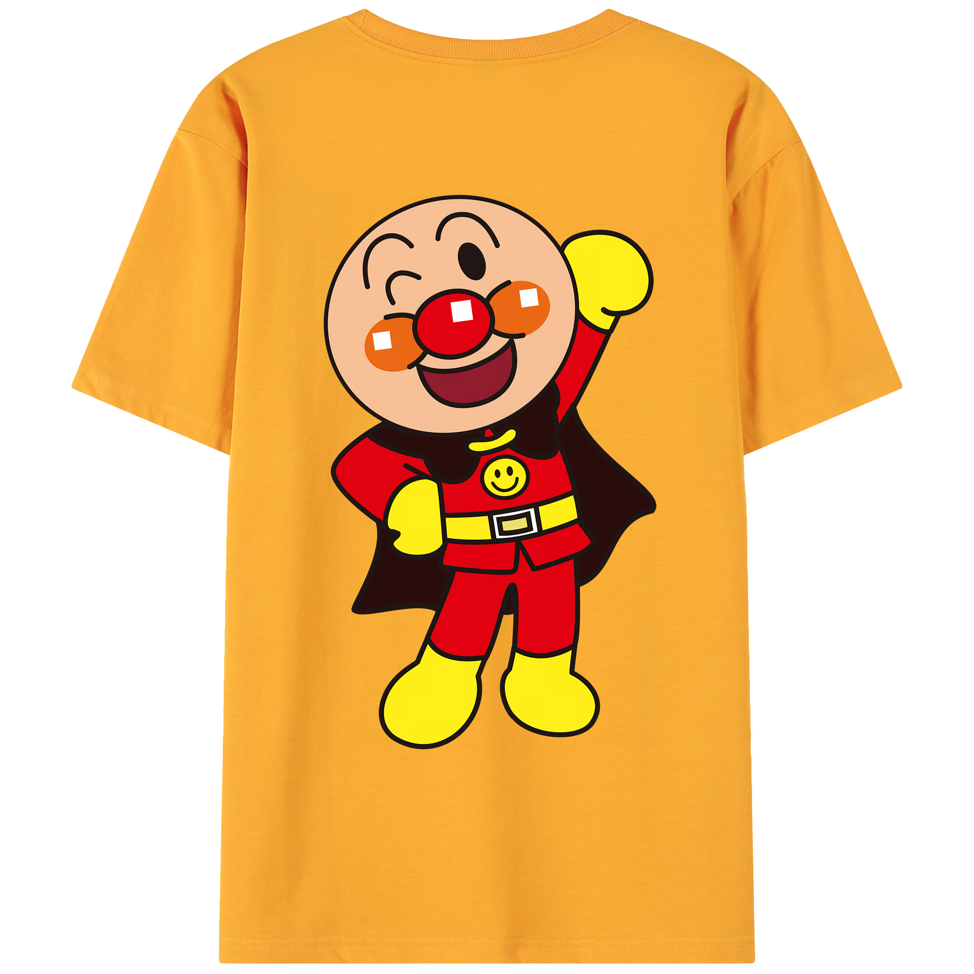 （画像用） アンパンマン Anpanman 綿100％ メンズ半袖Tシャツ（バックプリント） 通気性