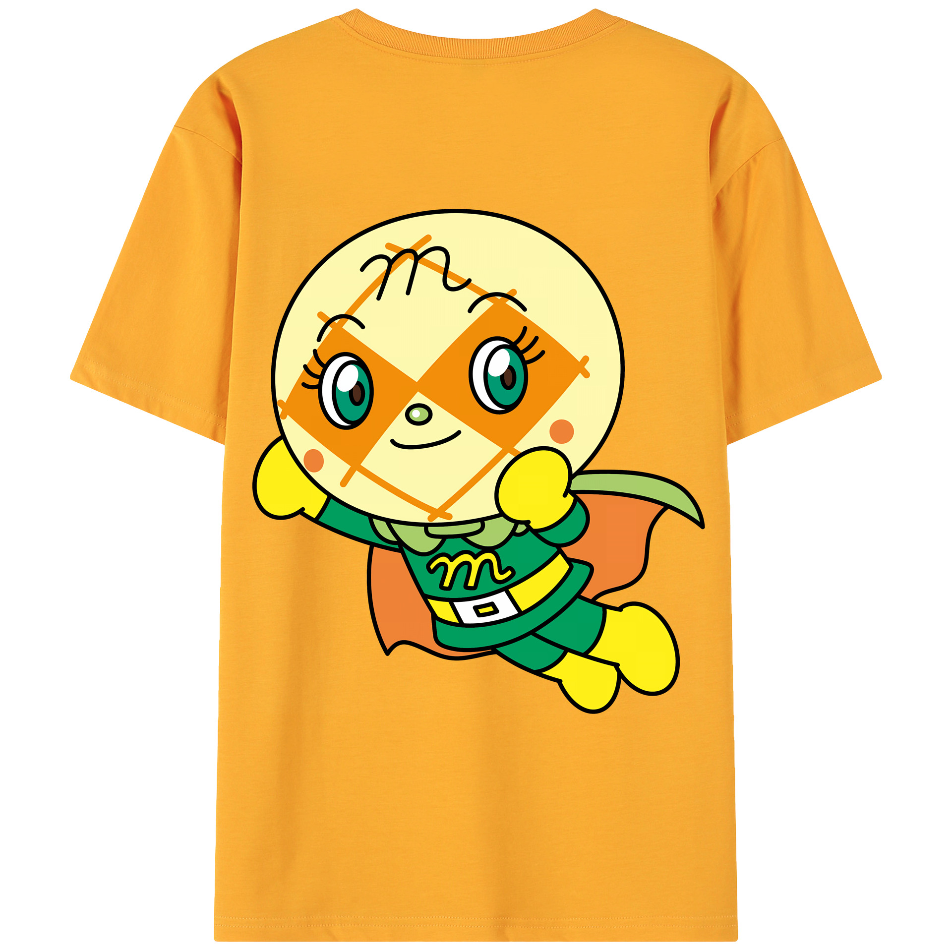 （画像用） アンパンマン Anpanman 綿100％ メンズ半袖Tシャツ（バックプリント） 通気性