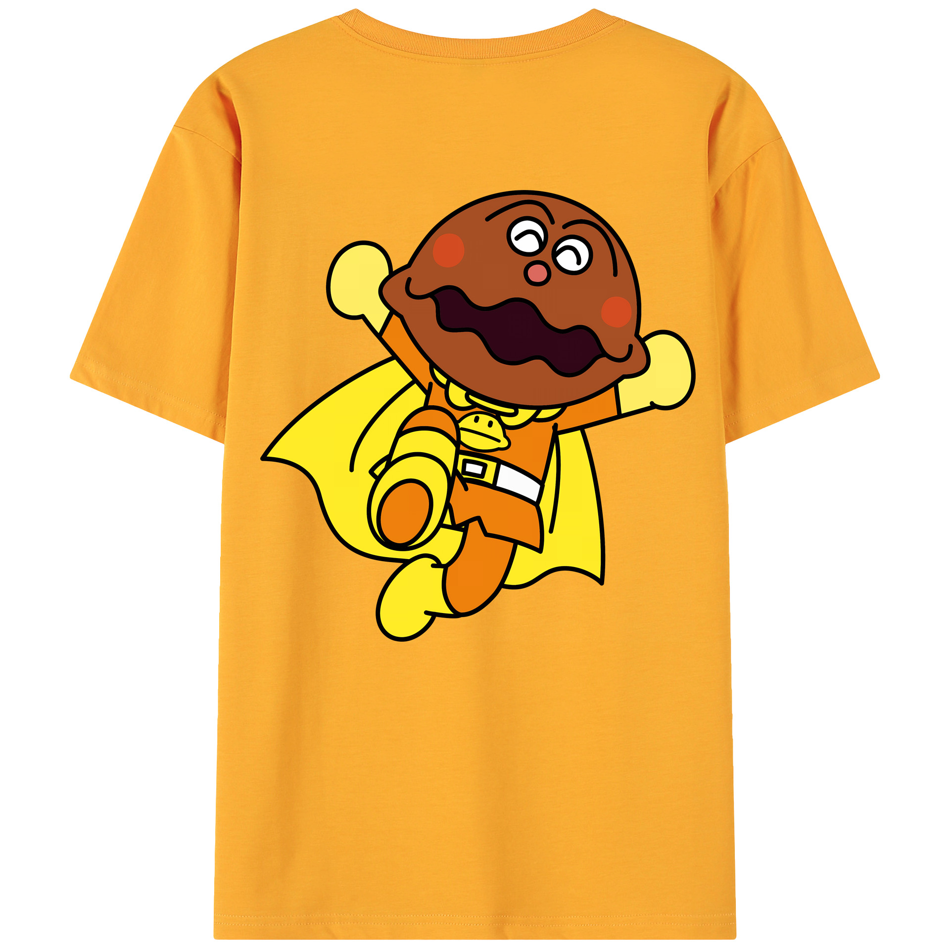 （画像用） アンパンマン Anpanman 綿100％ メンズ半袖Tシャツ（バックプリント） 通気性