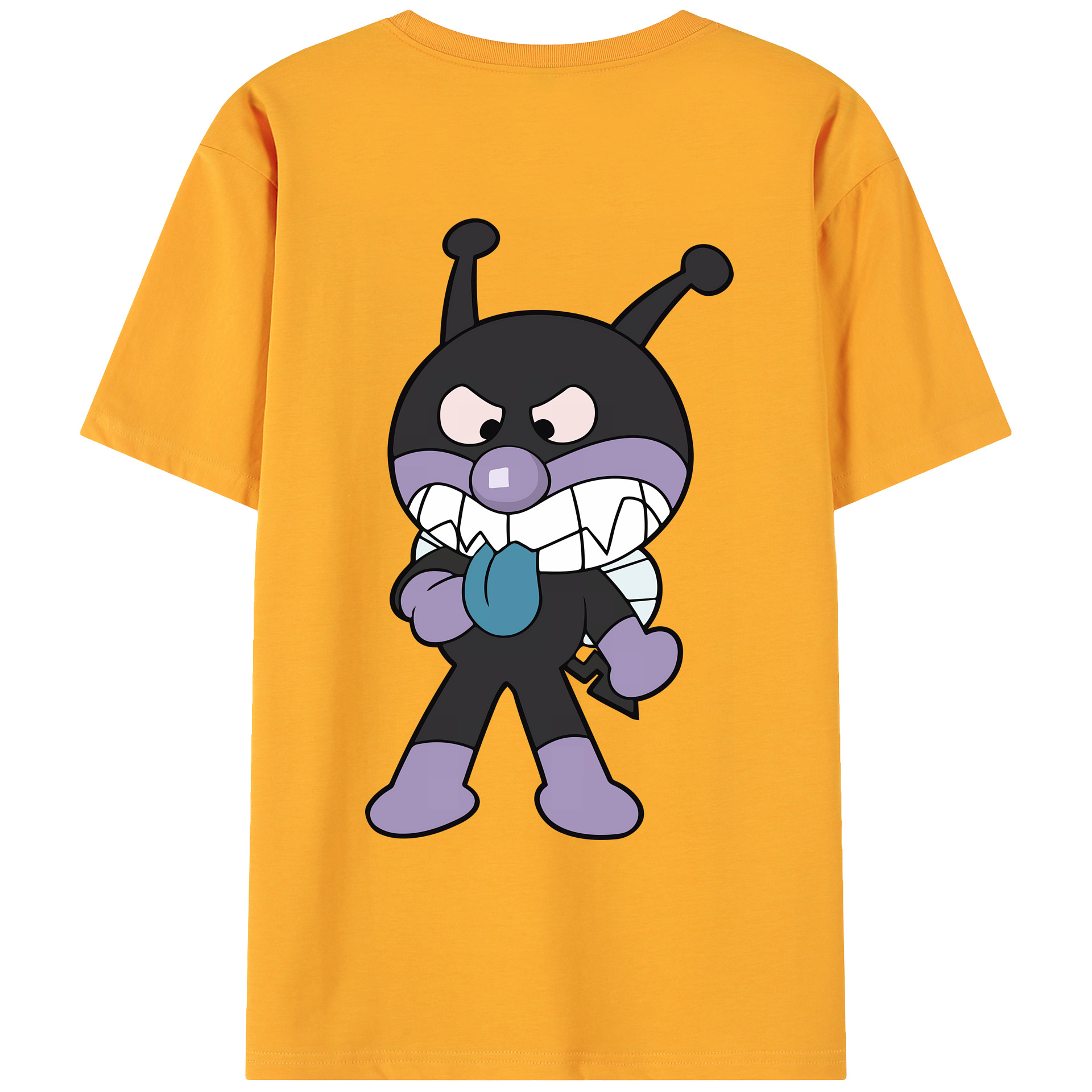 （画像用） アンパンマン Anpanman 綿100％ メンズ半袖Tシャツ（バックプリント） 通気性
