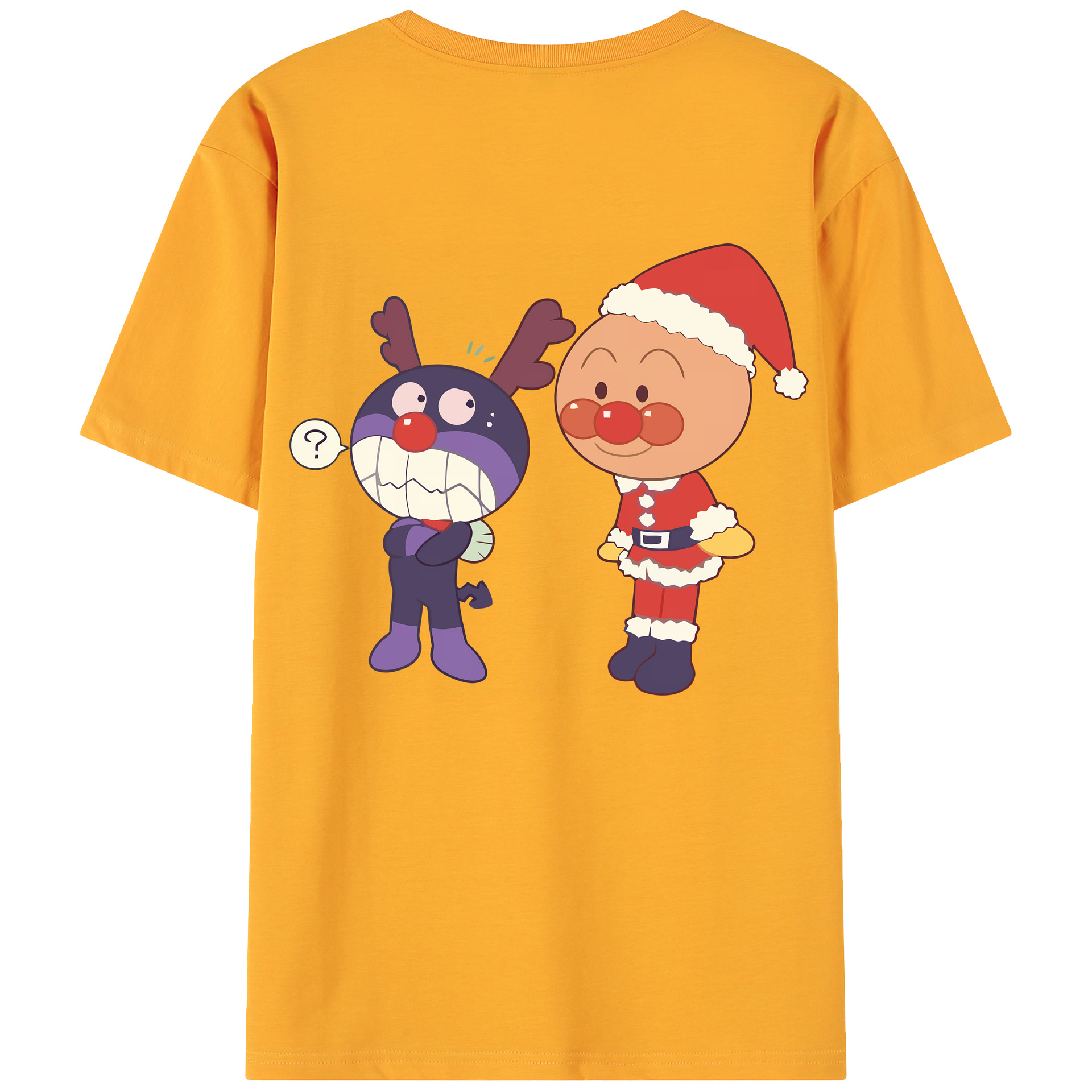 （画像用） アンパンマン Anpanman 綿100％ メンズ半袖Tシャツ（バックプリント） 通気性