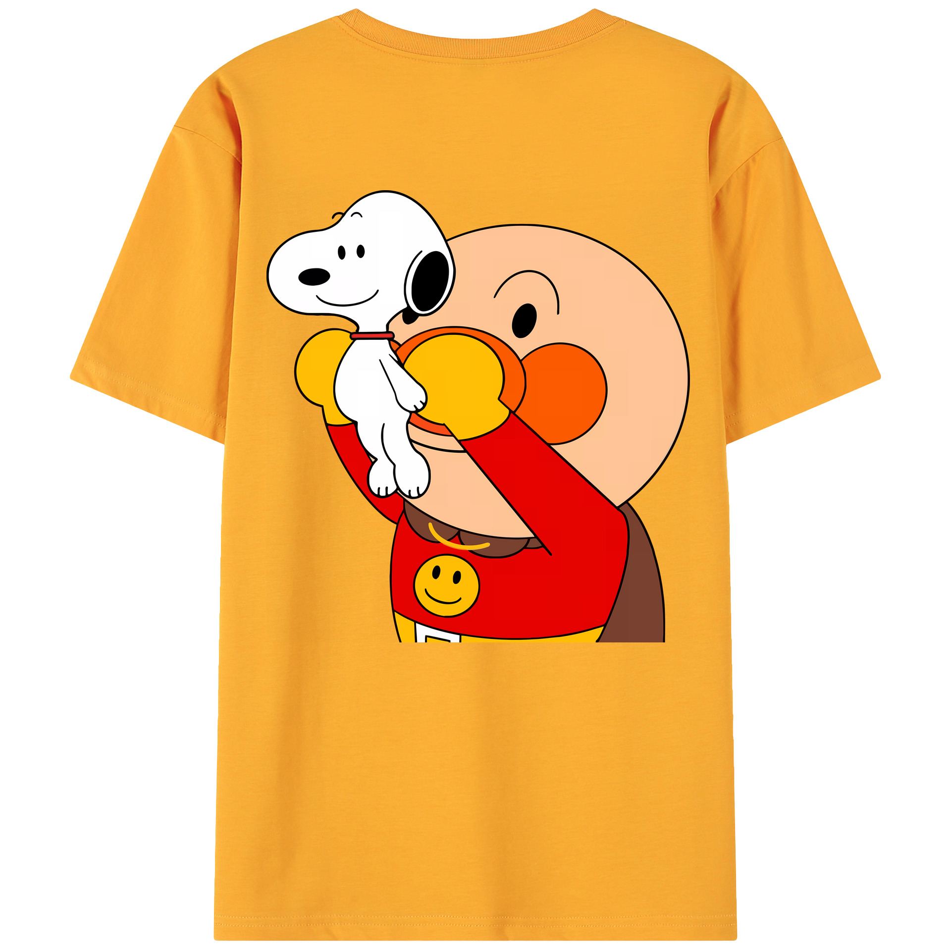 （画像用） アンパンマン Anpanman 綿100％ メンズ半袖Tシャツ（バックプリント） 通気性