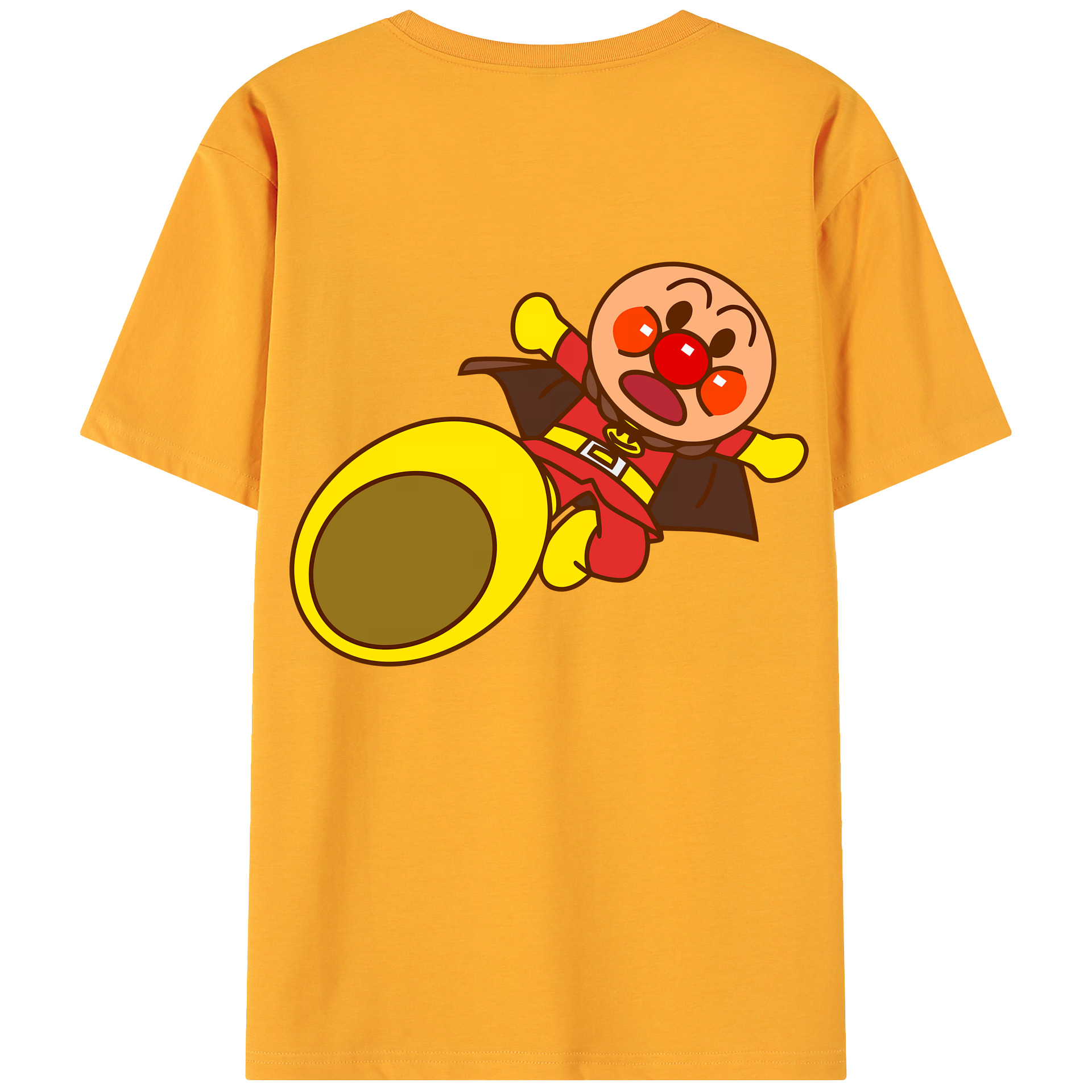 （画像用） アンパンマン Anpanman 綿100％ メンズ半袖Tシャツ（バックプリント） 通気性