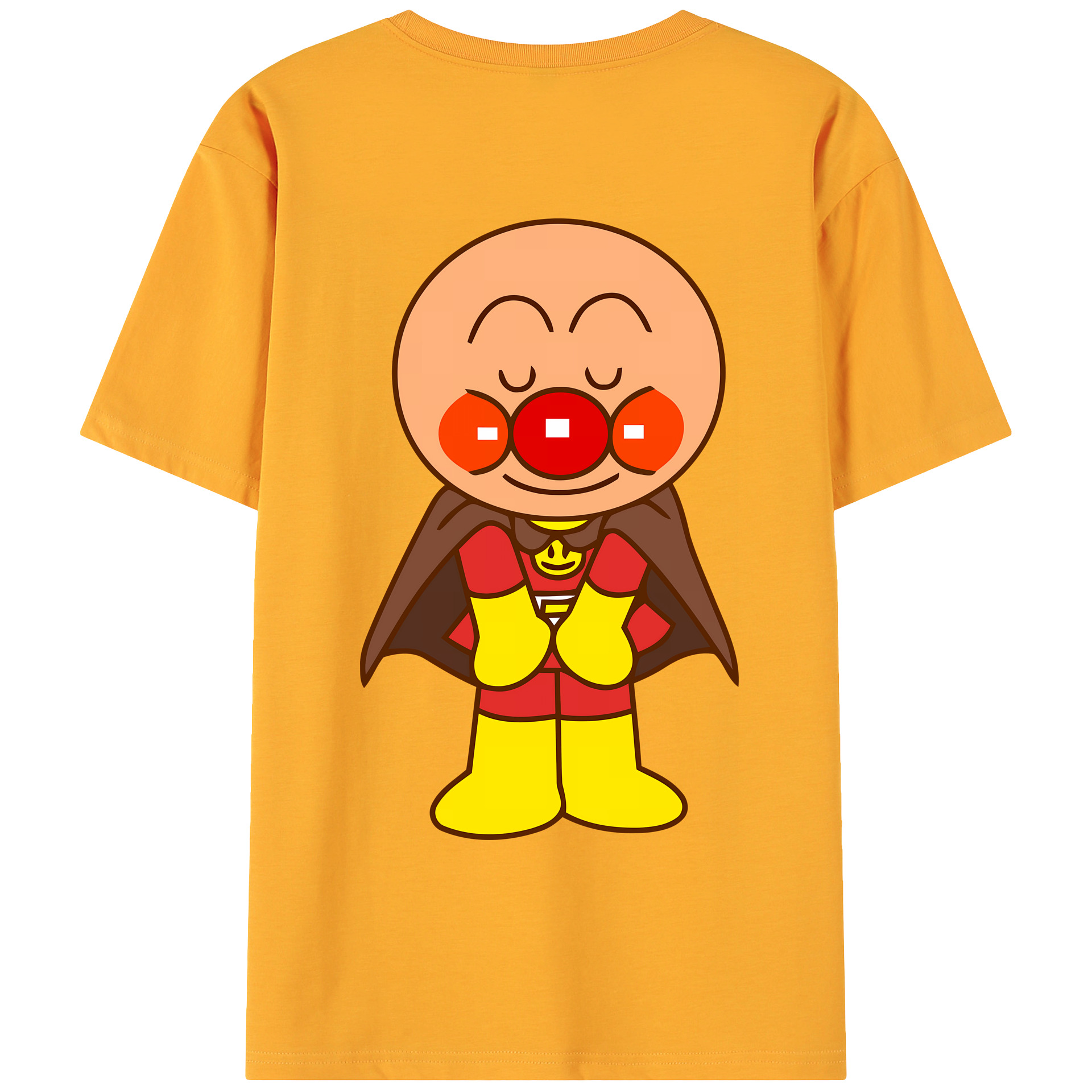 （画像用） アンパンマン Anpanman 綿100％ メンズ半袖Tシャツ（バックプリント） 通気性