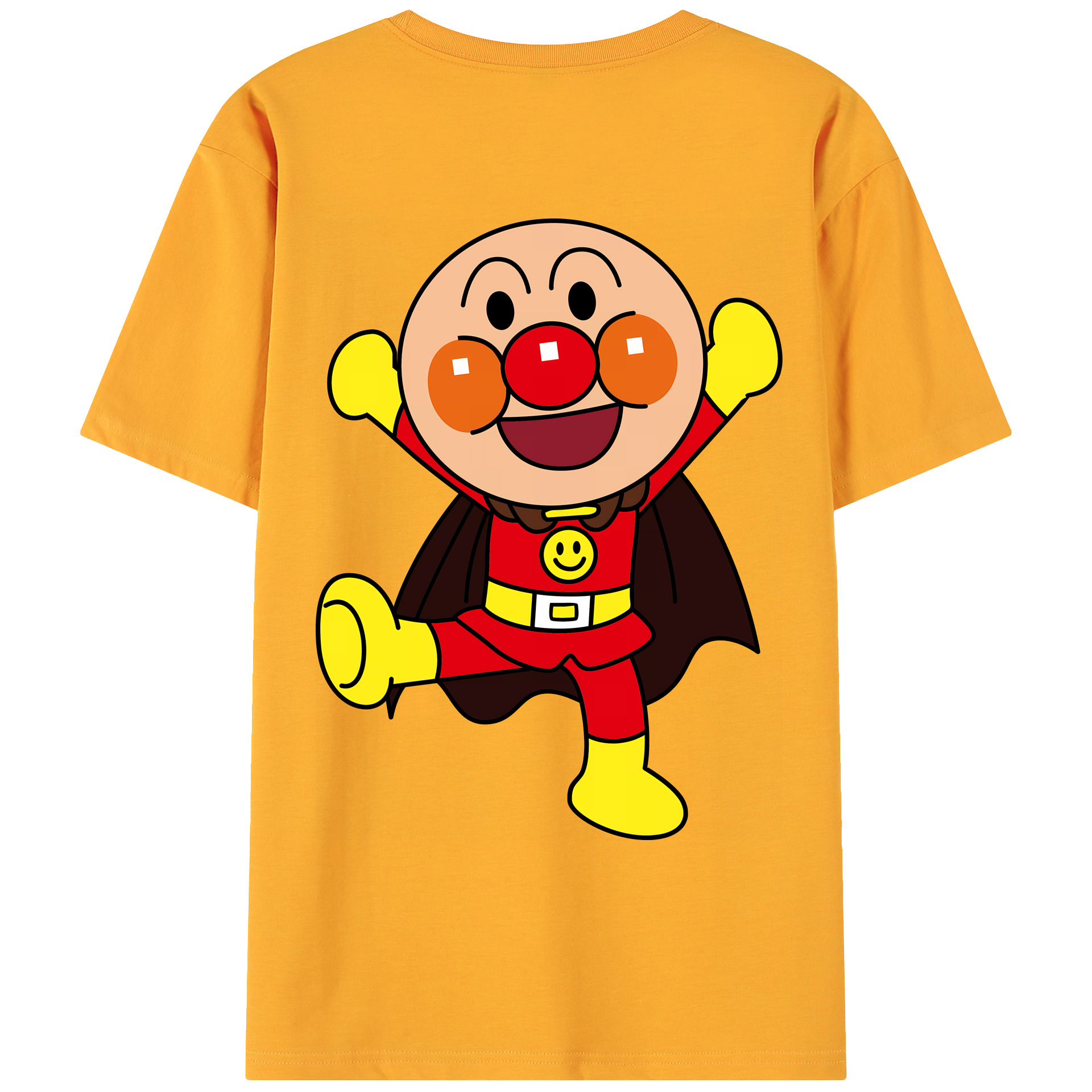 （画像用） アンパンマン Anpanman 綿100％ メンズ半袖Tシャツ（バックプリント） 通気性