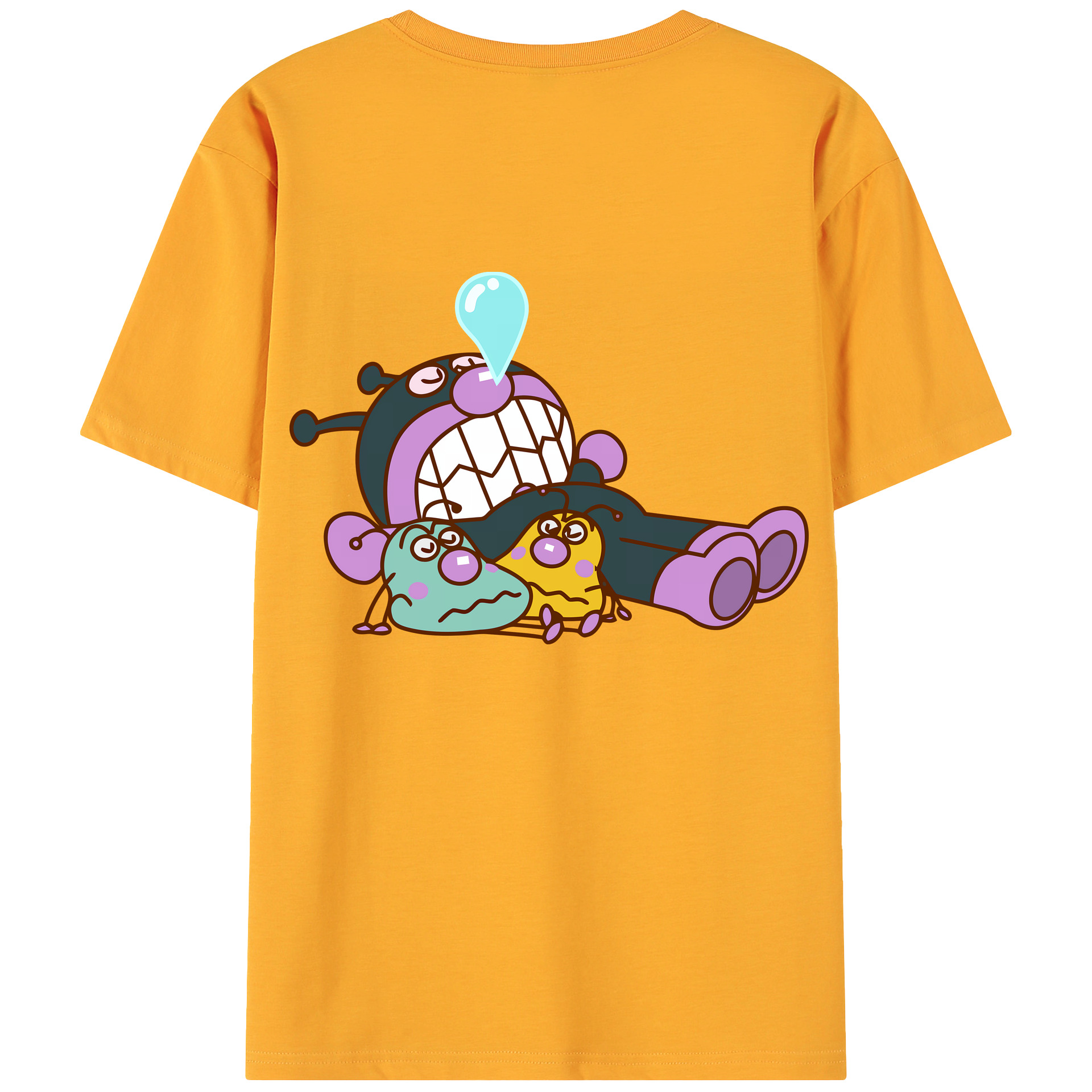 （画像用） アンパンマン Anpanman 綿100％ メンズ半袖Tシャツ（バックプリント） 通気性