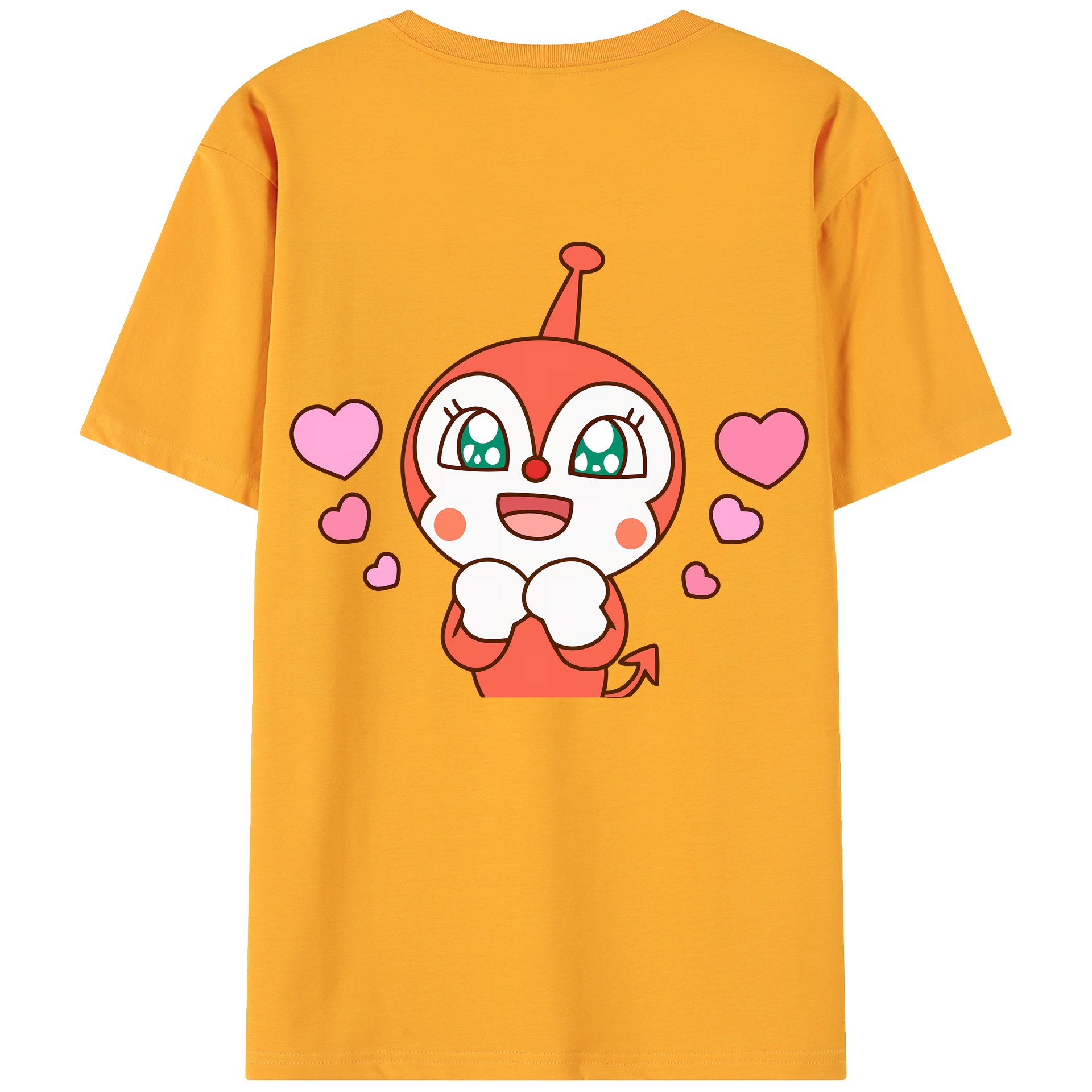 （画像用） アンパンマン Anpanman 綿100％ メンズ半袖Tシャツ（バックプリント） 通気性