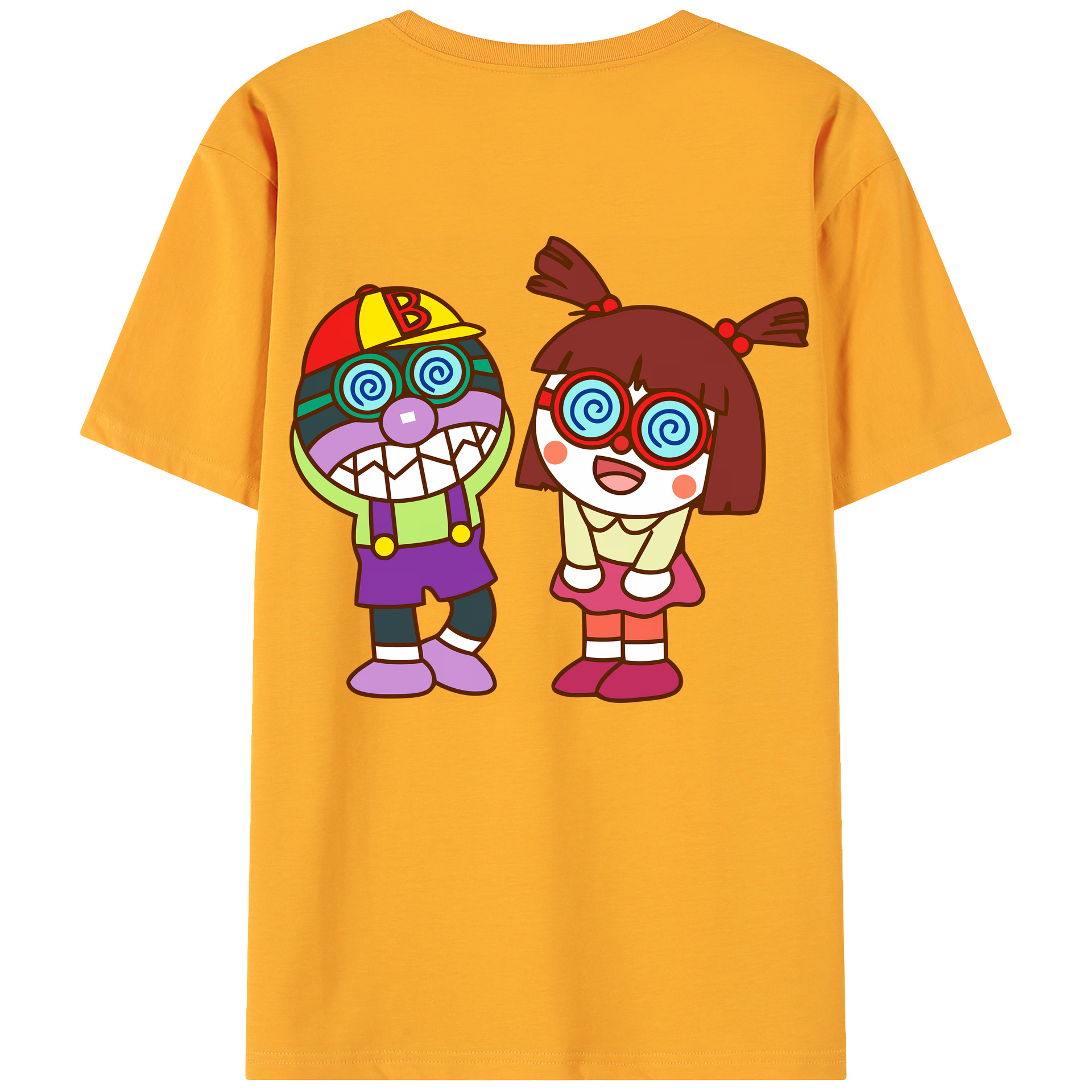 （画像用） アンパンマン Anpanman 綿100％ メンズ半袖Tシャツ（バックプリント） 通気性