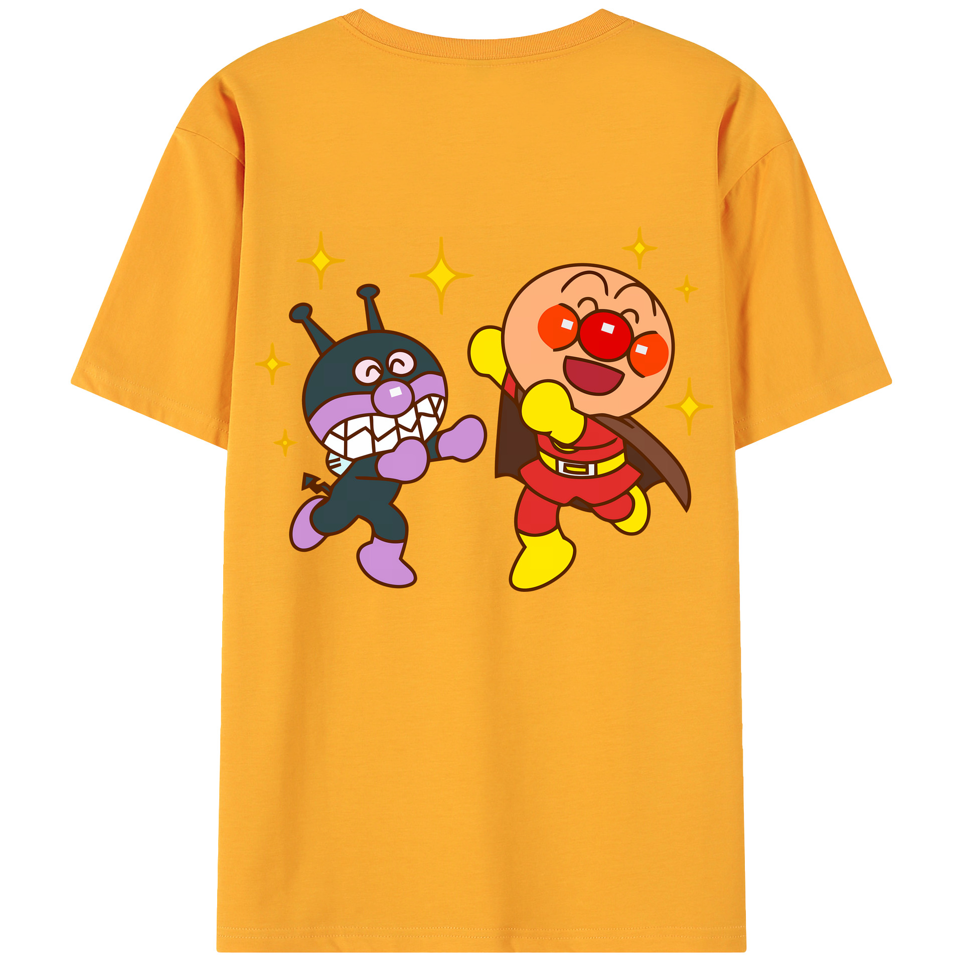 （画像用） アンパンマン Anpanman 綿100％ メンズ半袖Tシャツ（バックプリント） 通気性