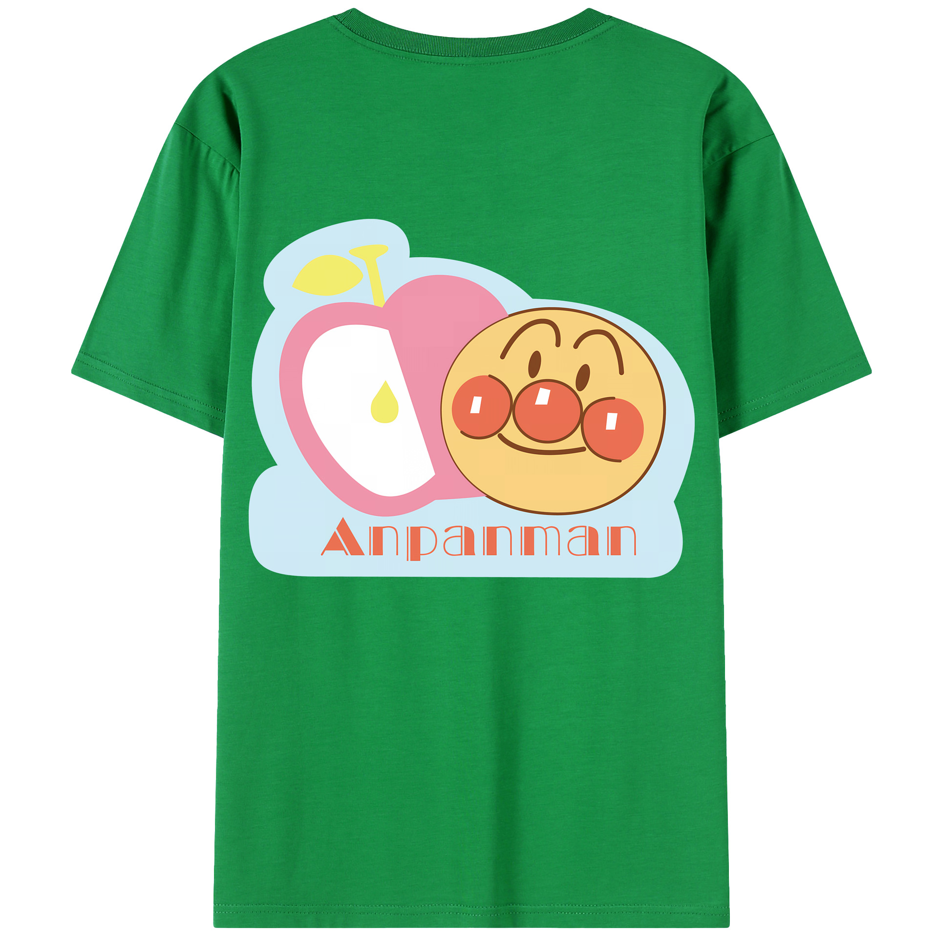 （画像用） アンパンマン Anpanman 綿100％ メンズ半袖Tシャツ（バックプリント） 通気性