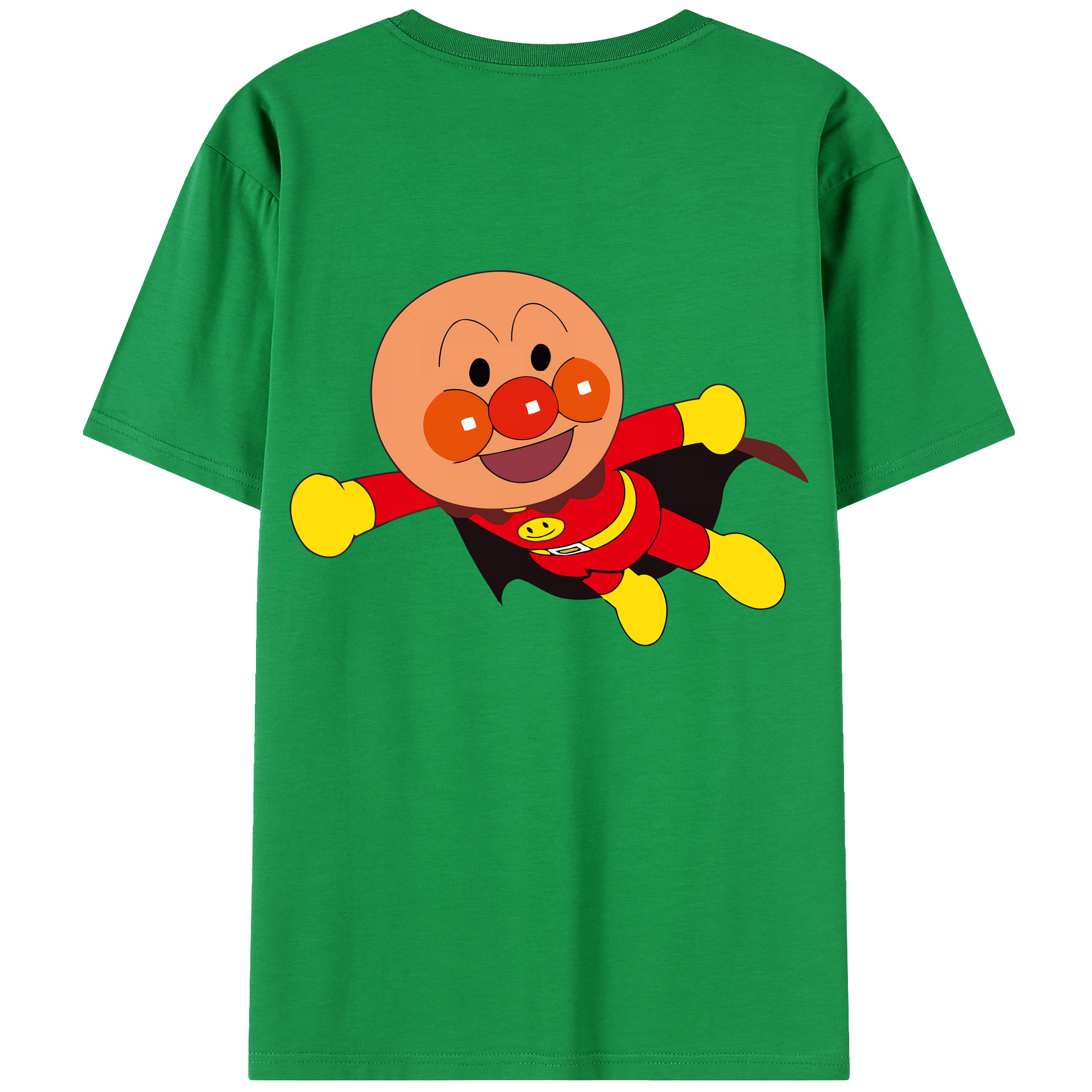（画像用） アンパンマン Anpanman 綿100％ メンズ半袖Tシャツ（バックプリント） 通気性
