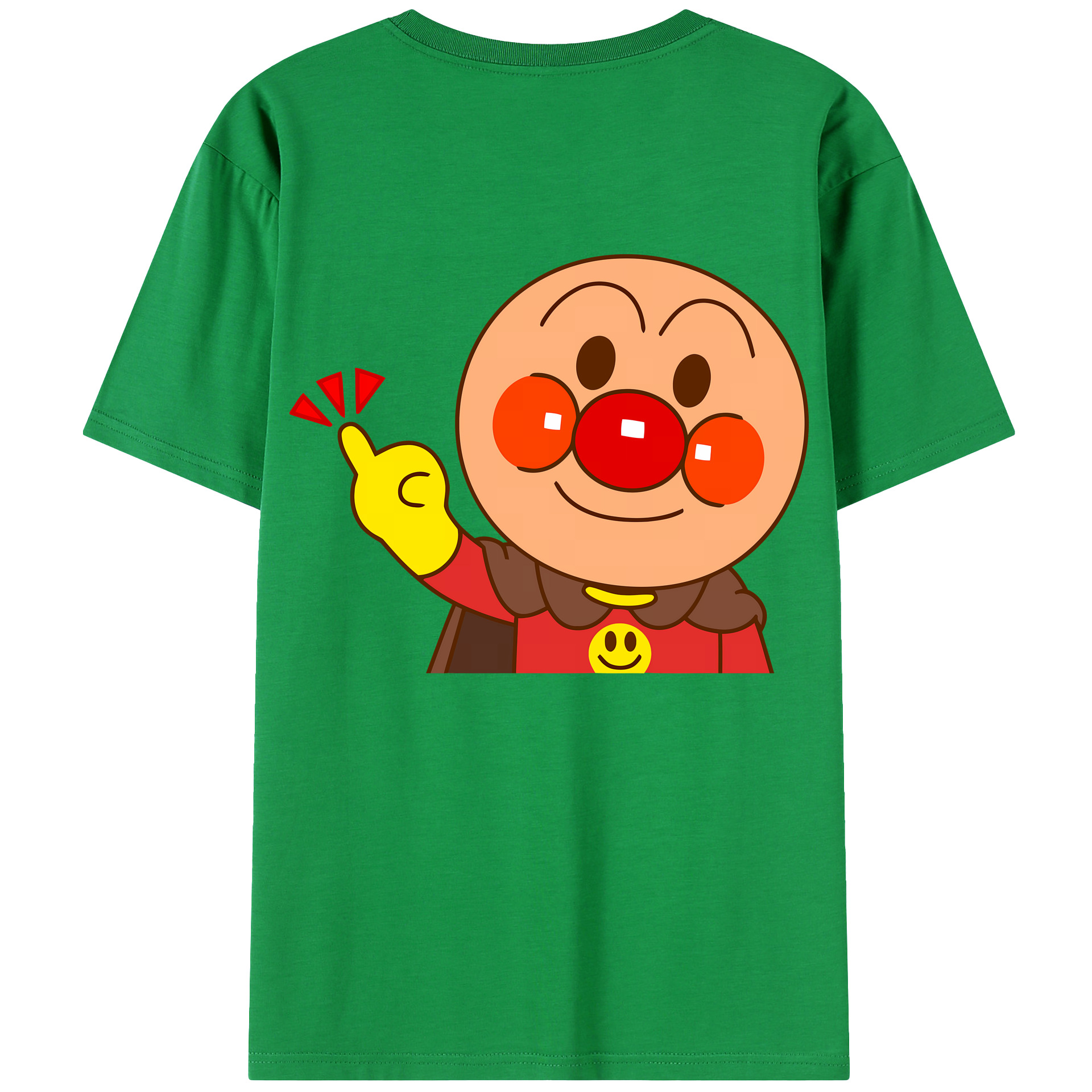 （画像用） アンパンマン Anpanman 綿100％ メンズ半袖Tシャツ（バックプリント） 通気性