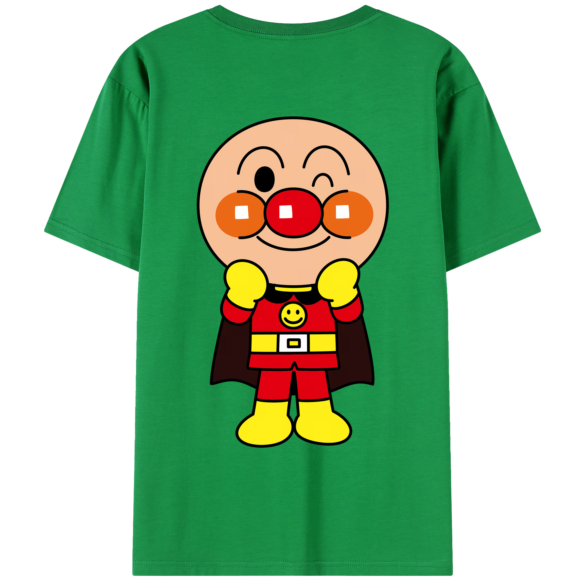 （画像用） アンパンマン Anpanman 綿100％ メンズ半袖Tシャツ（バックプリント） 通気性