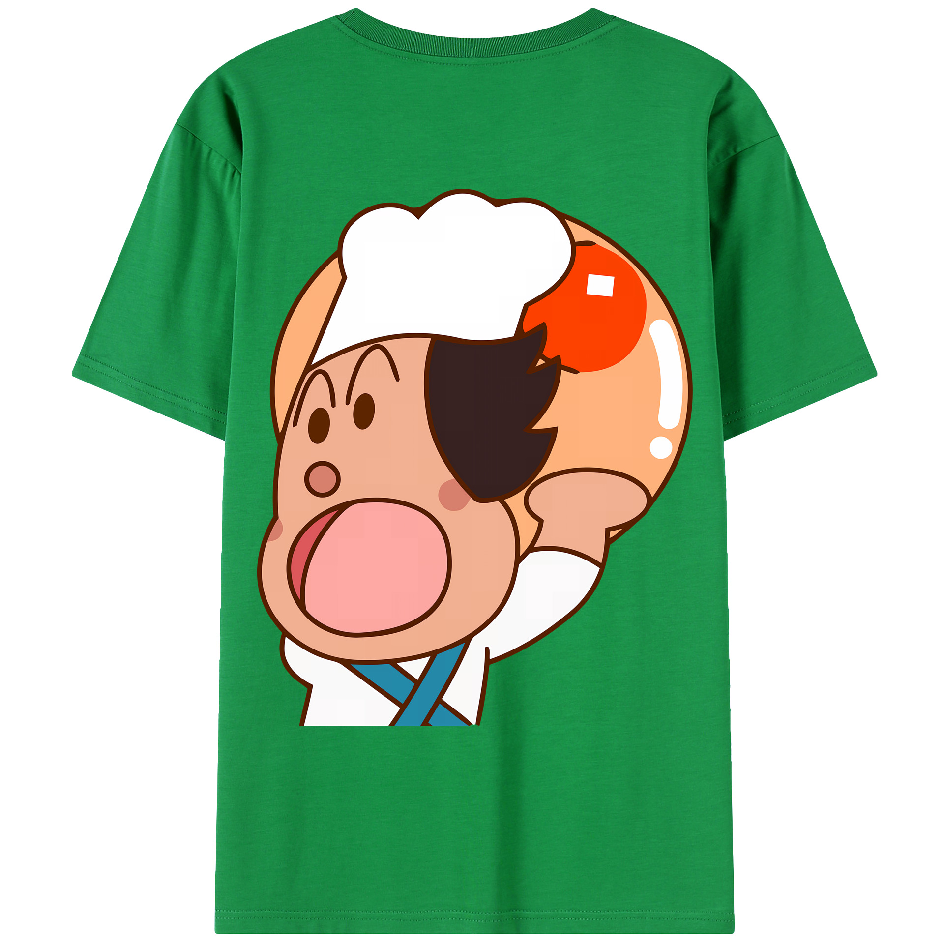 （画像用） アンパンマン Anpanman 綿100％ メンズ半袖Tシャツ（バックプリント） 通気性