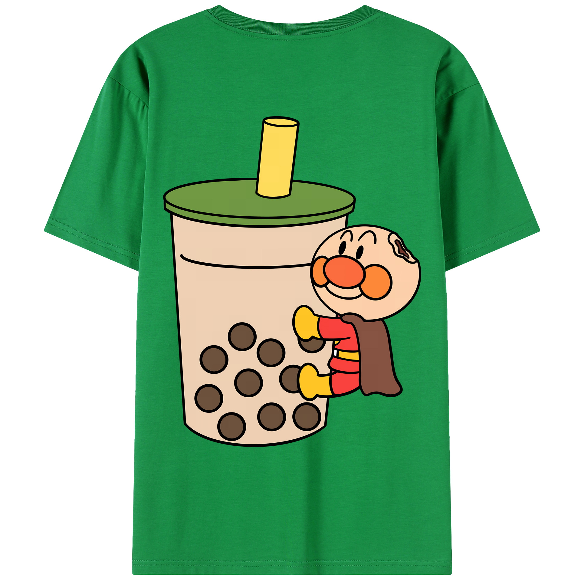 （画像用） アンパンマン Anpanman 綿100％ メンズ半袖Tシャツ（バックプリント） 通気性