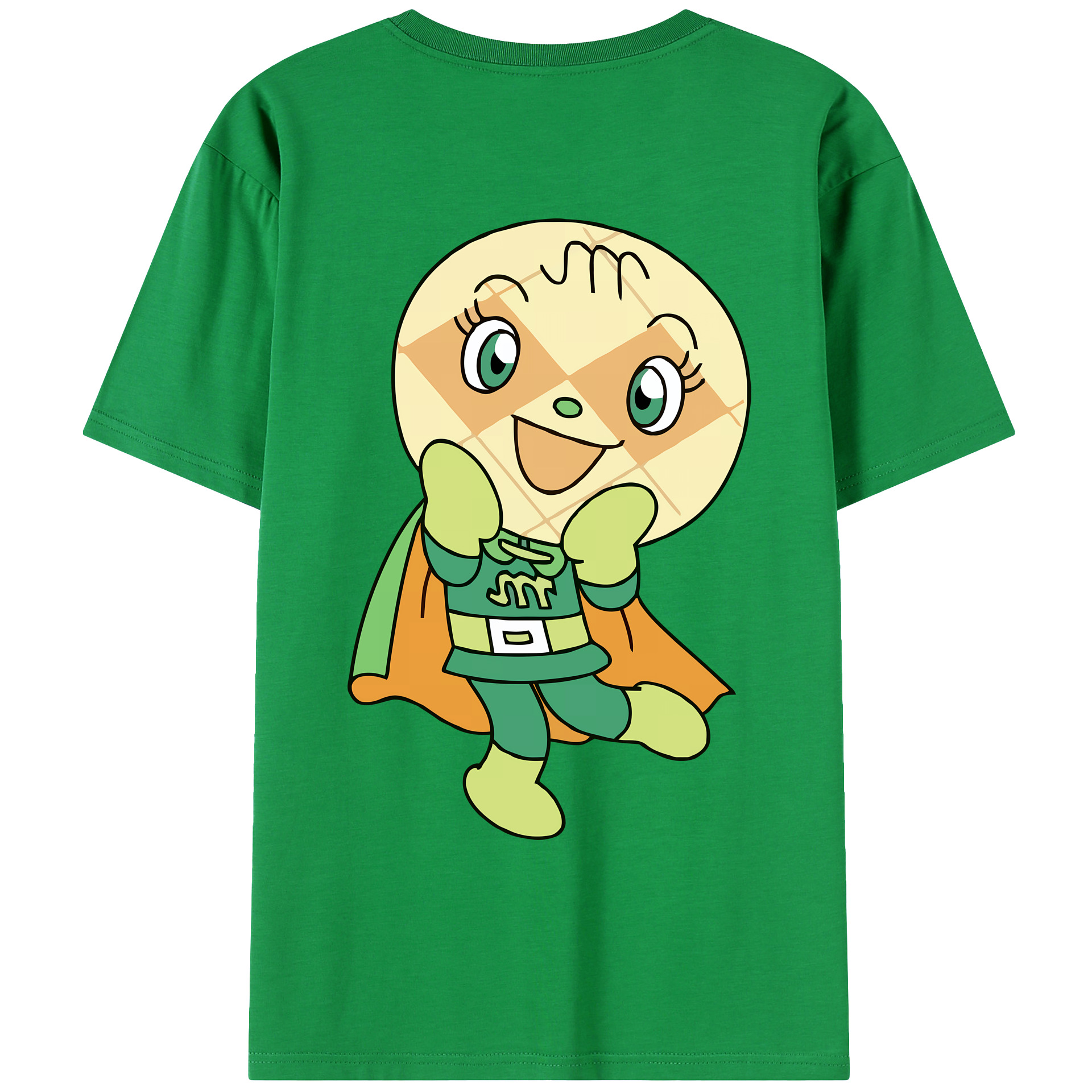 （画像用） アンパンマン Anpanman 綿100％ メンズ半袖Tシャツ（バックプリント） 通気性