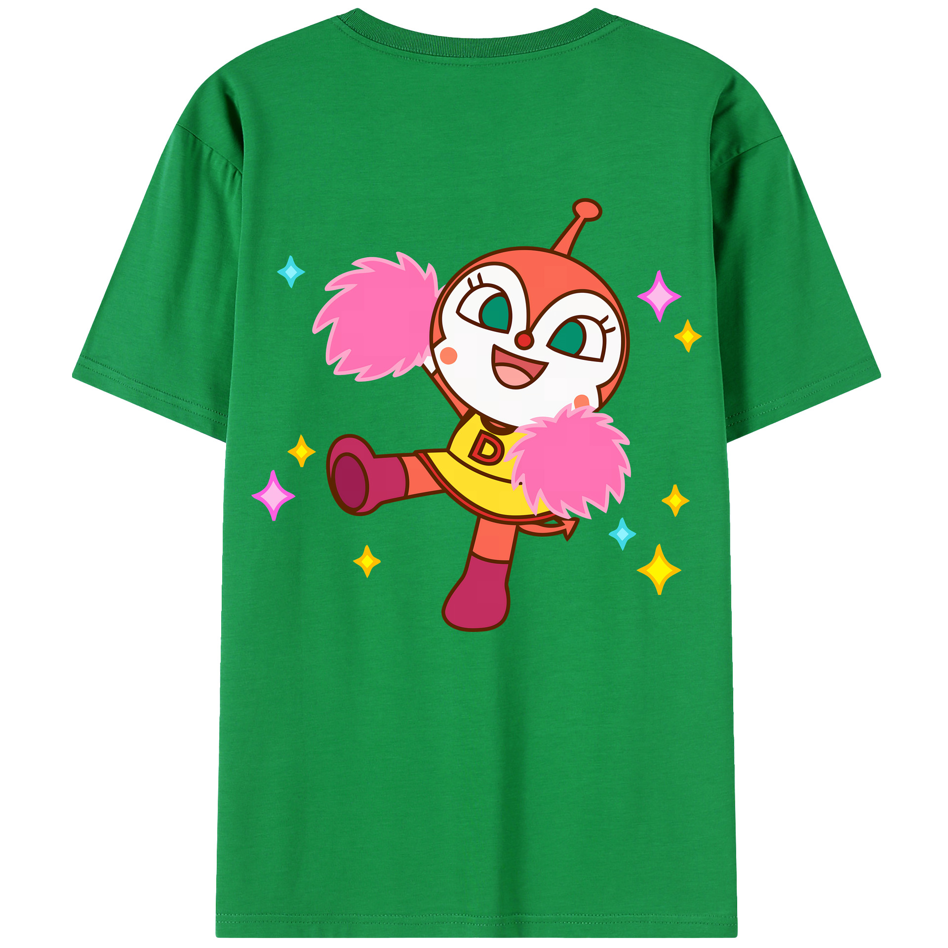 （画像用） アンパンマン Anpanman 綿100％ メンズ半袖Tシャツ（バックプリント） 通気性