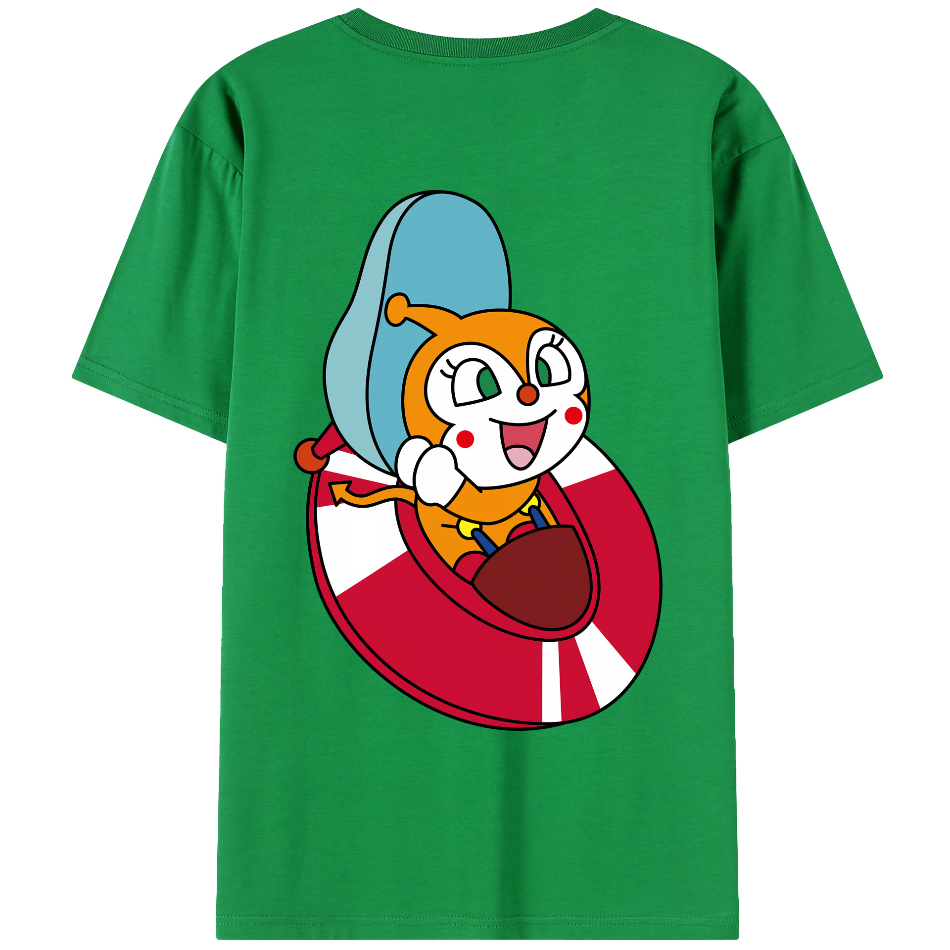 （画像用） アンパンマン Anpanman 綿100％ メンズ半袖Tシャツ（バックプリント） 通気性