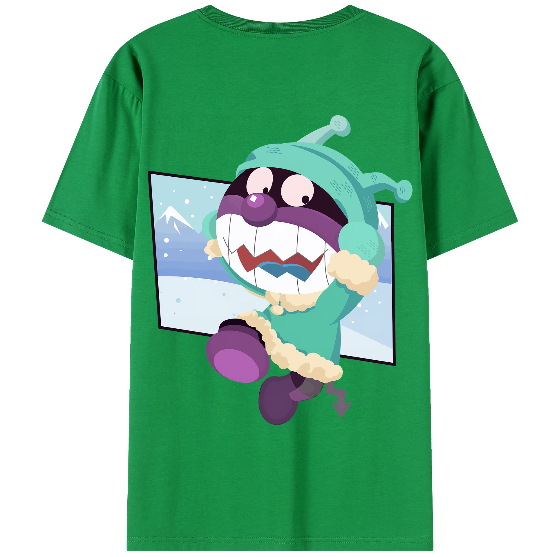 （画像用） アンパンマン Anpanman 綿100％ メンズ半袖Tシャツ（バックプリント） 通気性