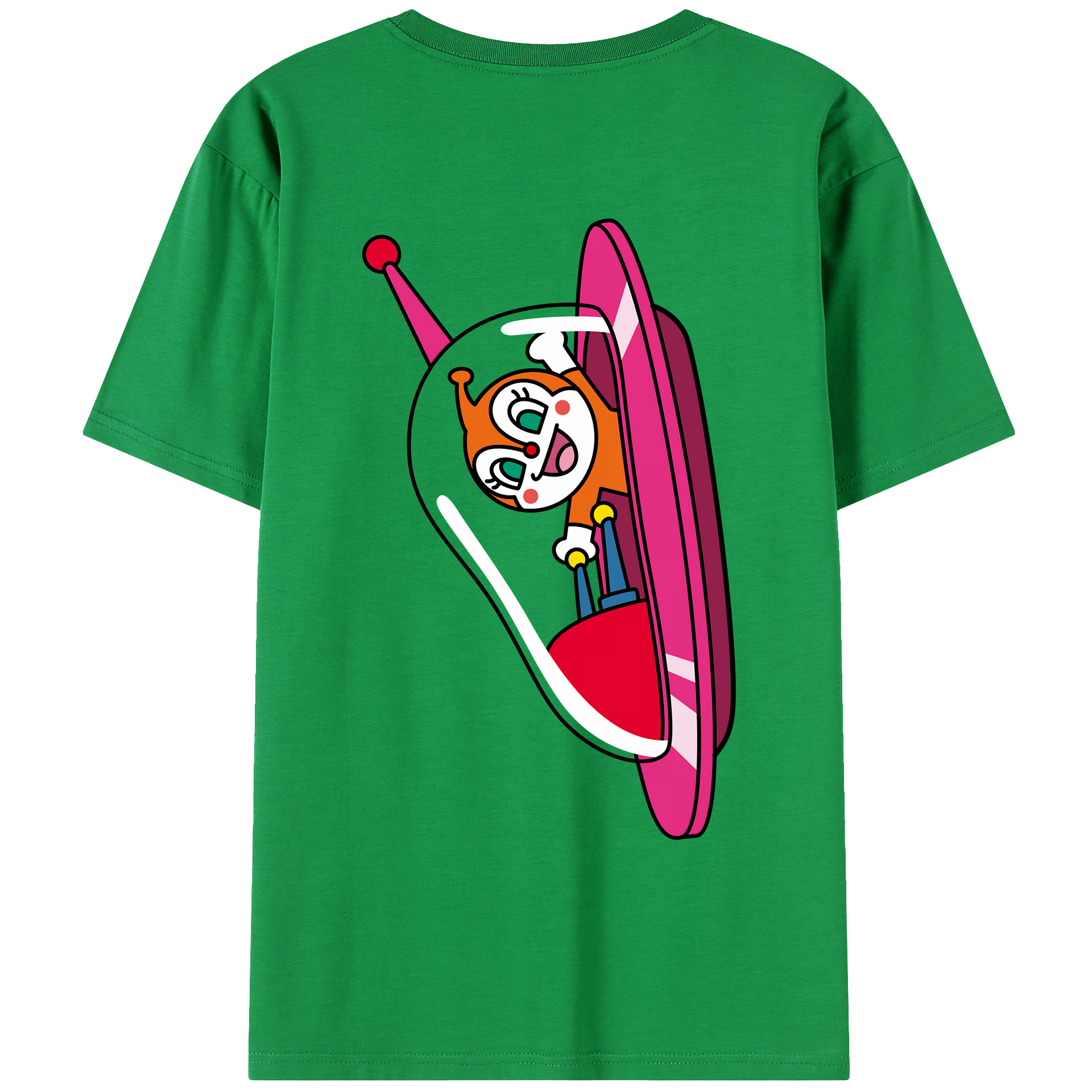 （画像用） アンパンマン Anpanman 綿100％ メンズ半袖Tシャツ（バックプリント） 通気性