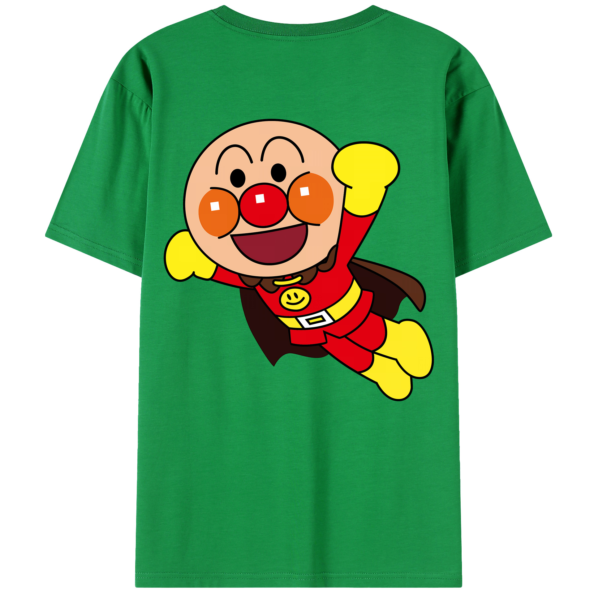 （画像用） アンパンマン Anpanman 綿100％ メンズ半袖Tシャツ（バックプリント） 通気性