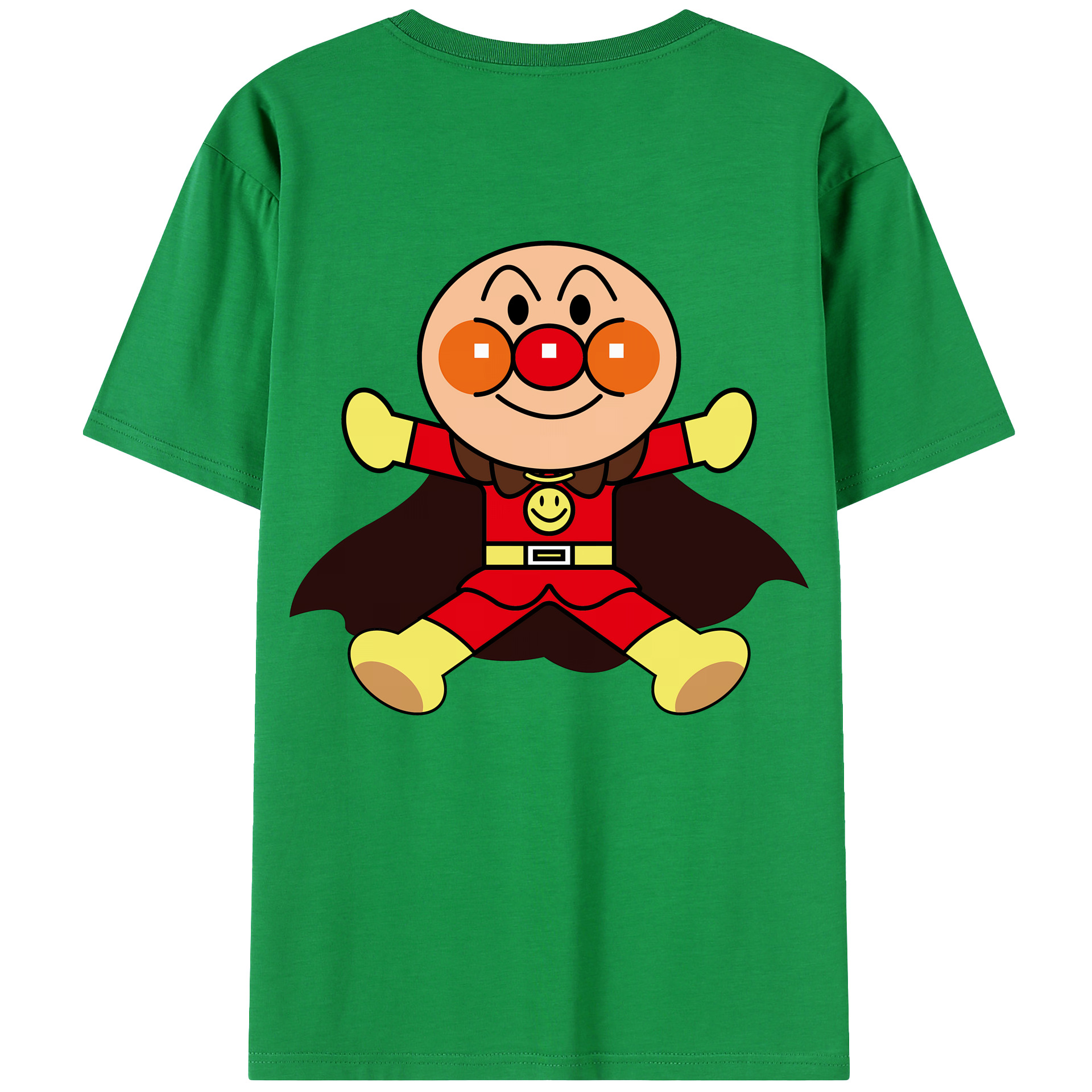 （画像用） アンパンマン Anpanman 綿100％ メンズ半袖Tシャツ（バックプリント） 通気性